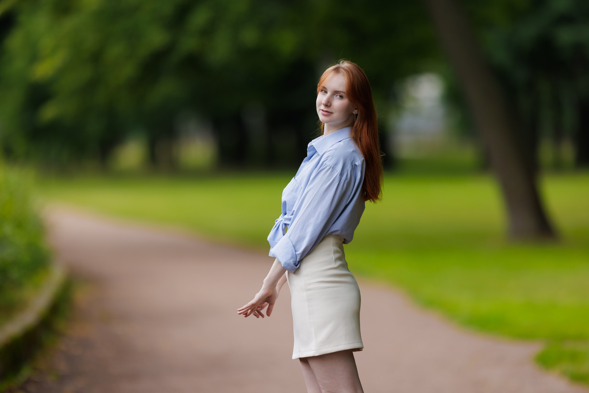 Маша Исаева. Петровский парк. Портретный фотограф в Санкт-Петербурге Александр Быстрицкий