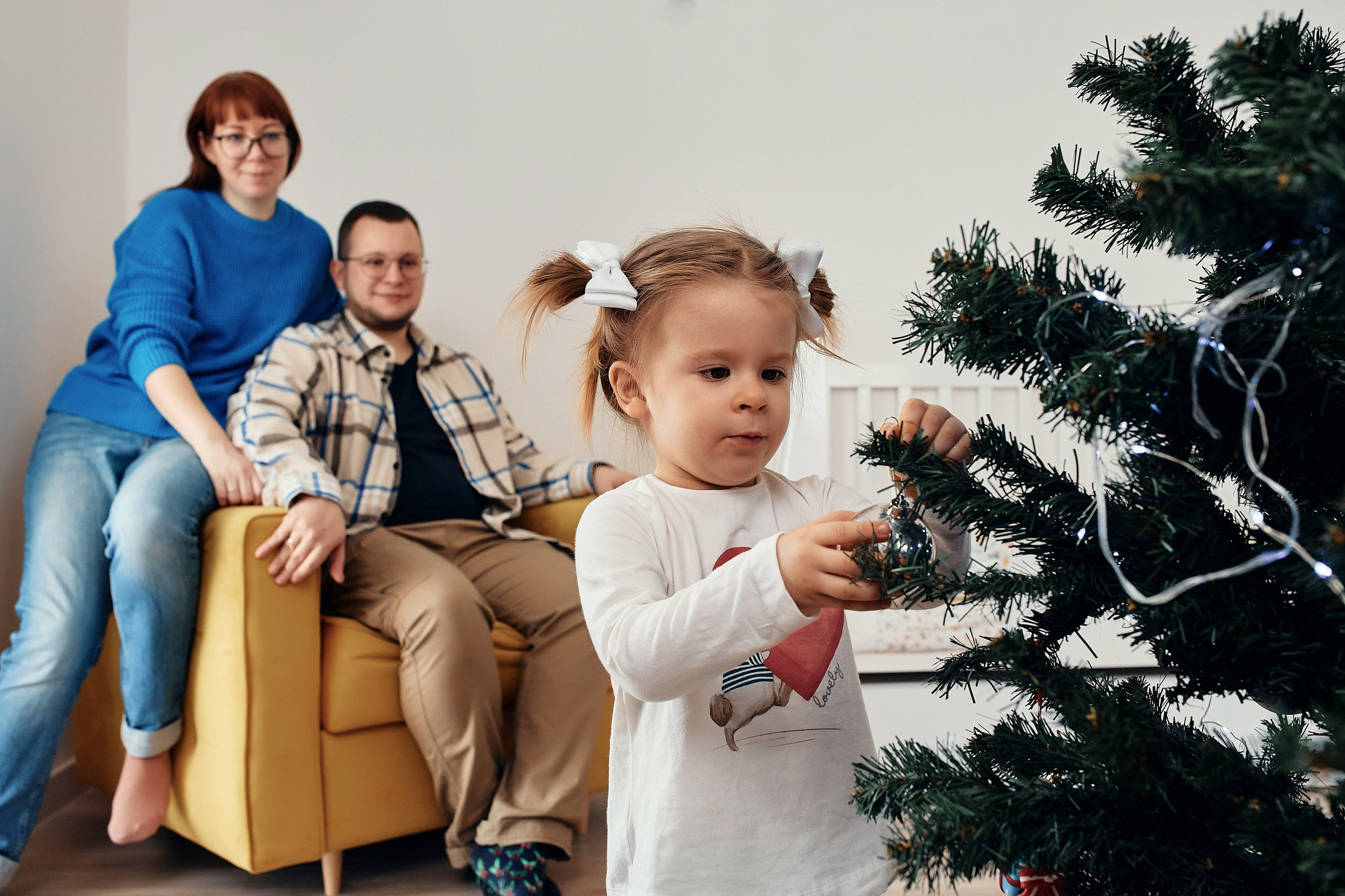 Домашняя новогодняя фотосессия. Семейный и репортажной фотограф в Красноярске и Москве Виктор Бабинцев