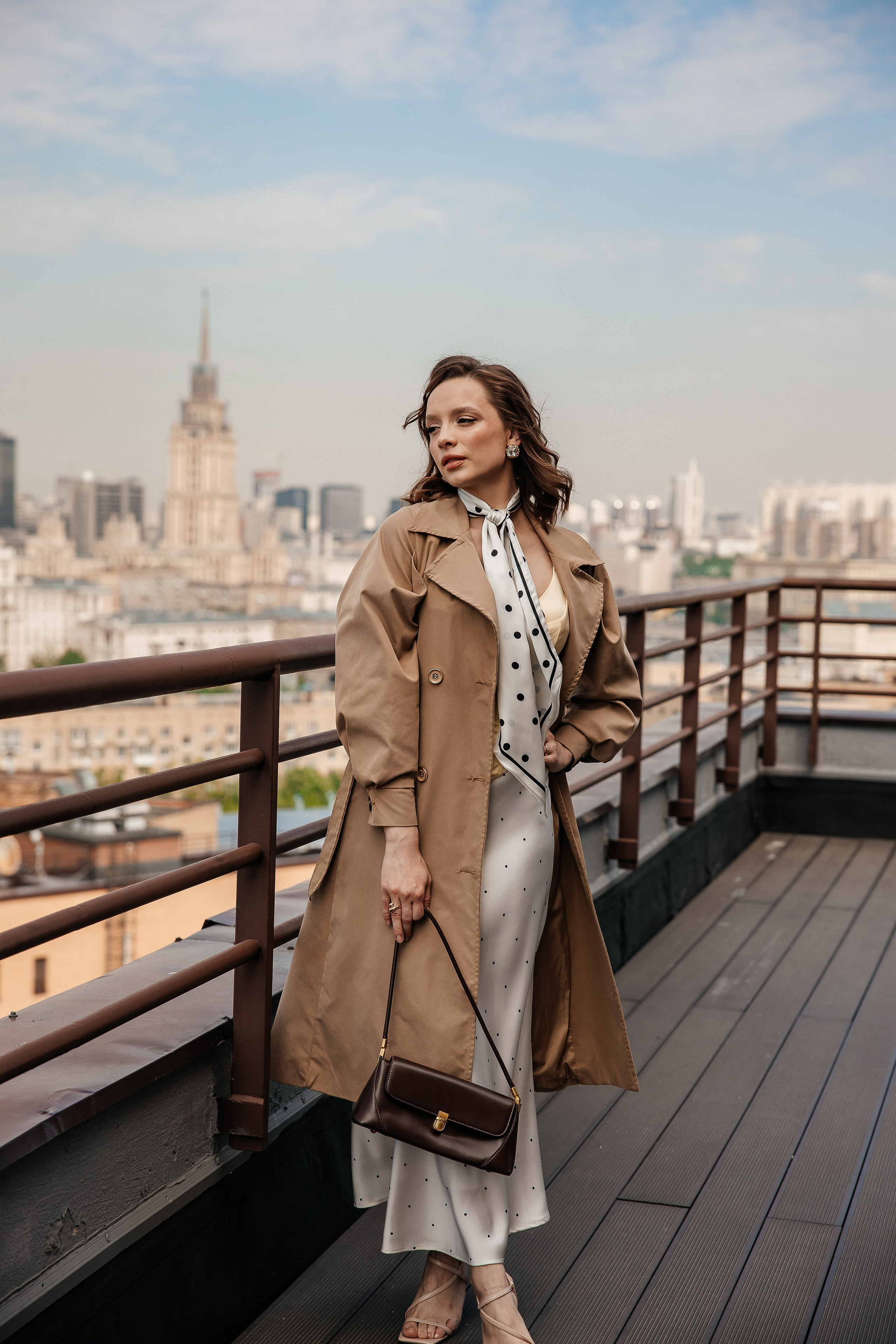 Романтическая прогулка на крыше. Свадебный и семейный фотограф в Москве Красинская Мария