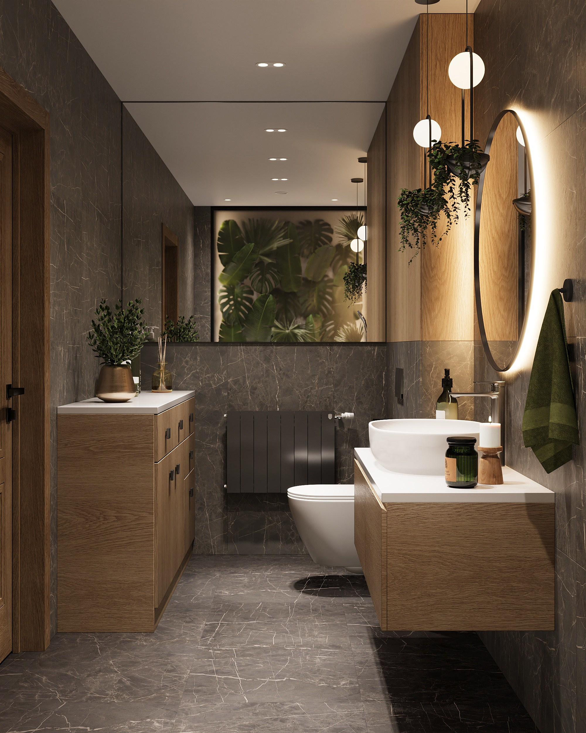 Санузлы на 1 и 2 этаже