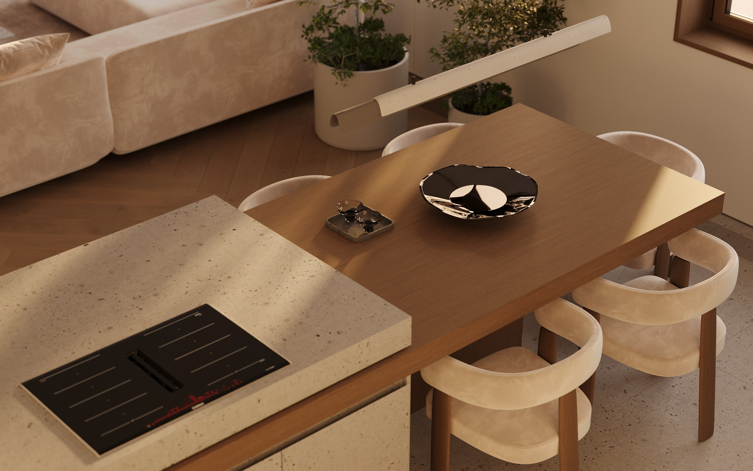 Living room. 3D визуализация интерьеров — Ирина