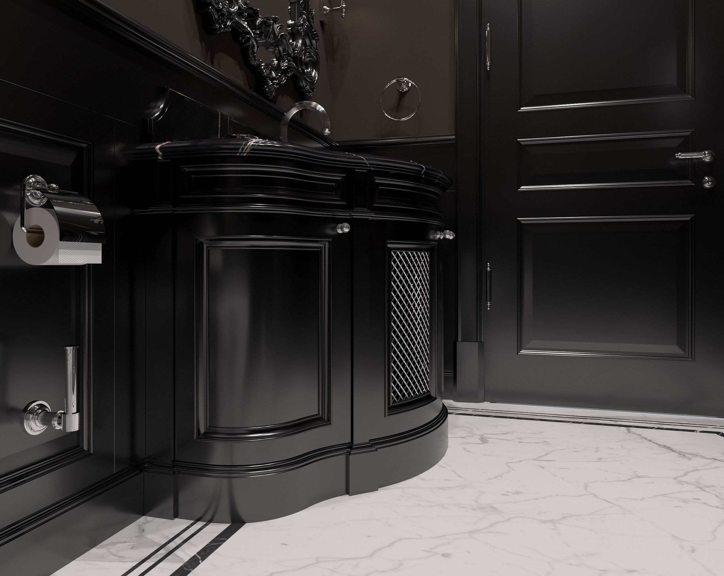 Тумба под раковину. Студия дизайна интерьера RISE DESIGN STUDIO