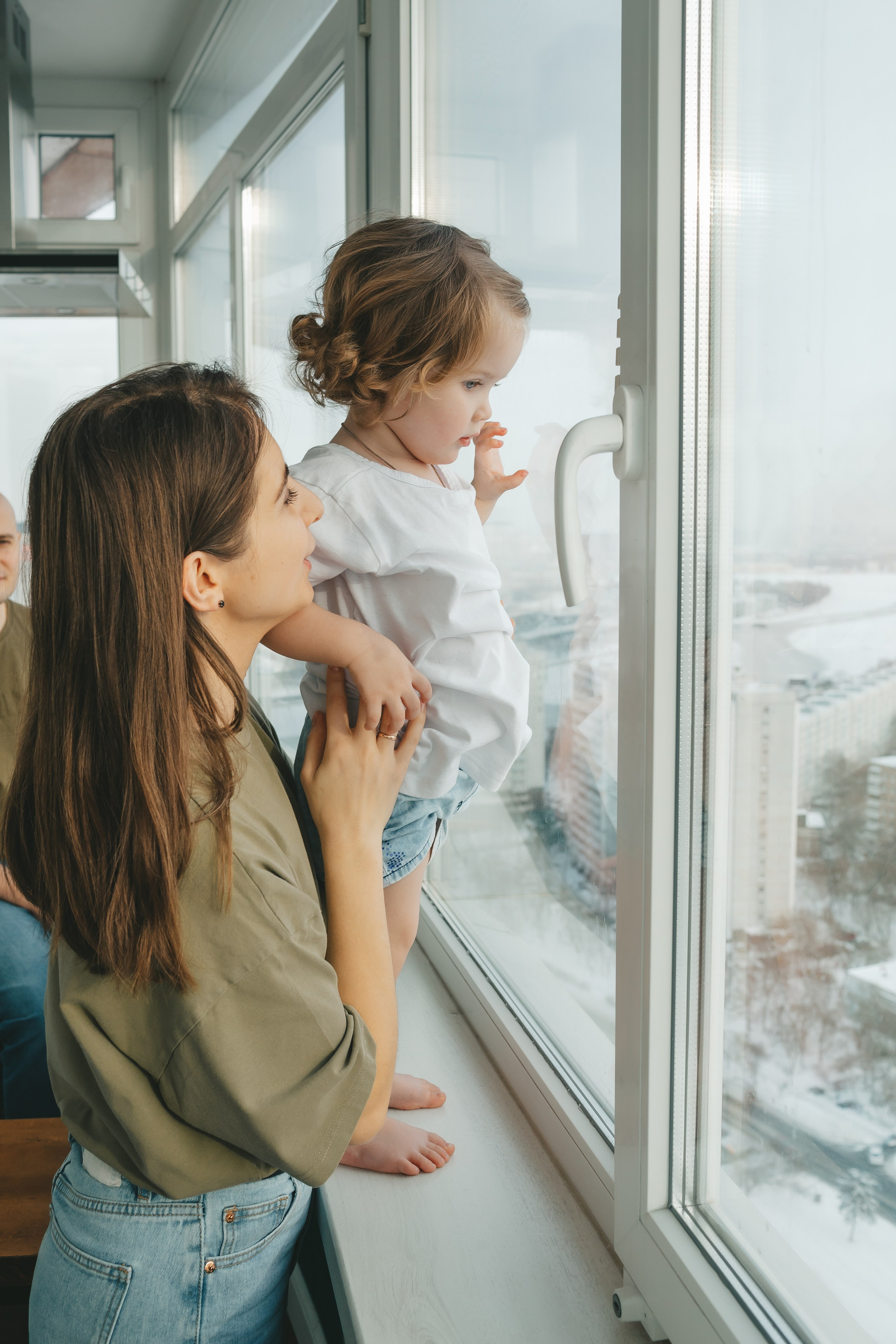 Семья Пети и Алёны (домашняя фотосессия). Семейный и детский фотограф и видеограф в Москве, Дрокина Наталья