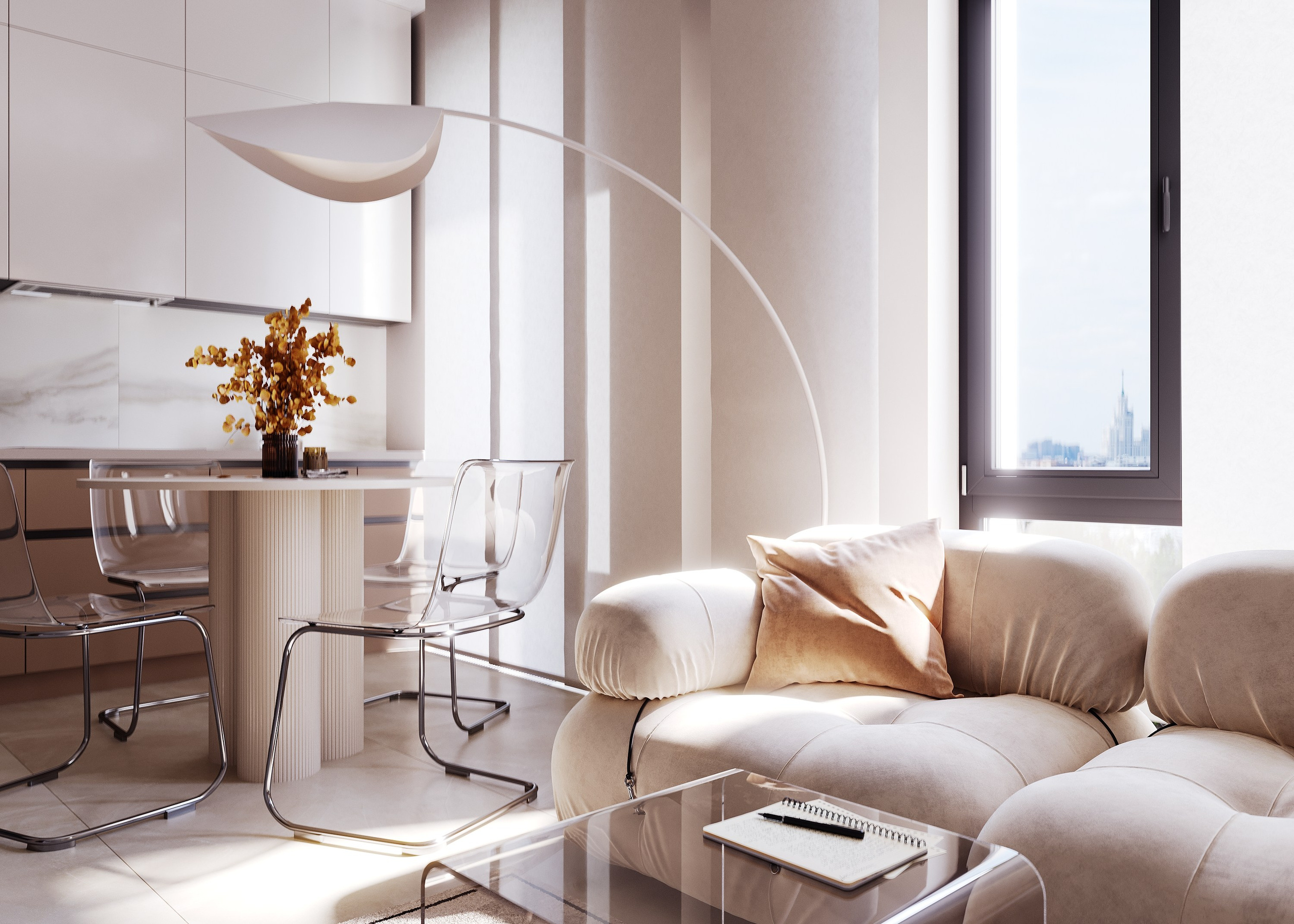 Павелецкая. 3D визуализация интерьера