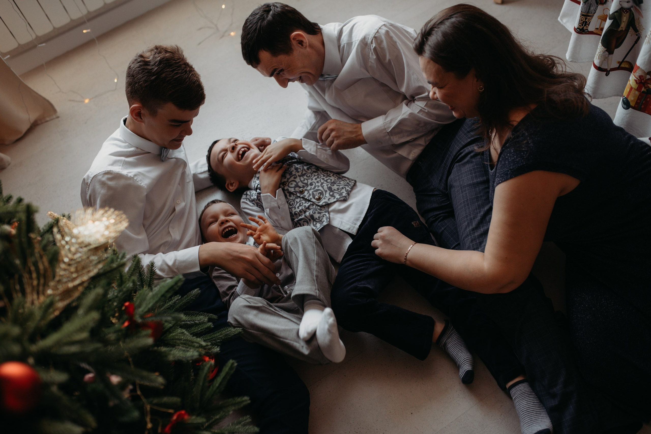 Юлия, Алексей, Тихон, Трофим и Потап. Семейный и детский фотограф в Новосибирске и Краснообске — Анна Ким