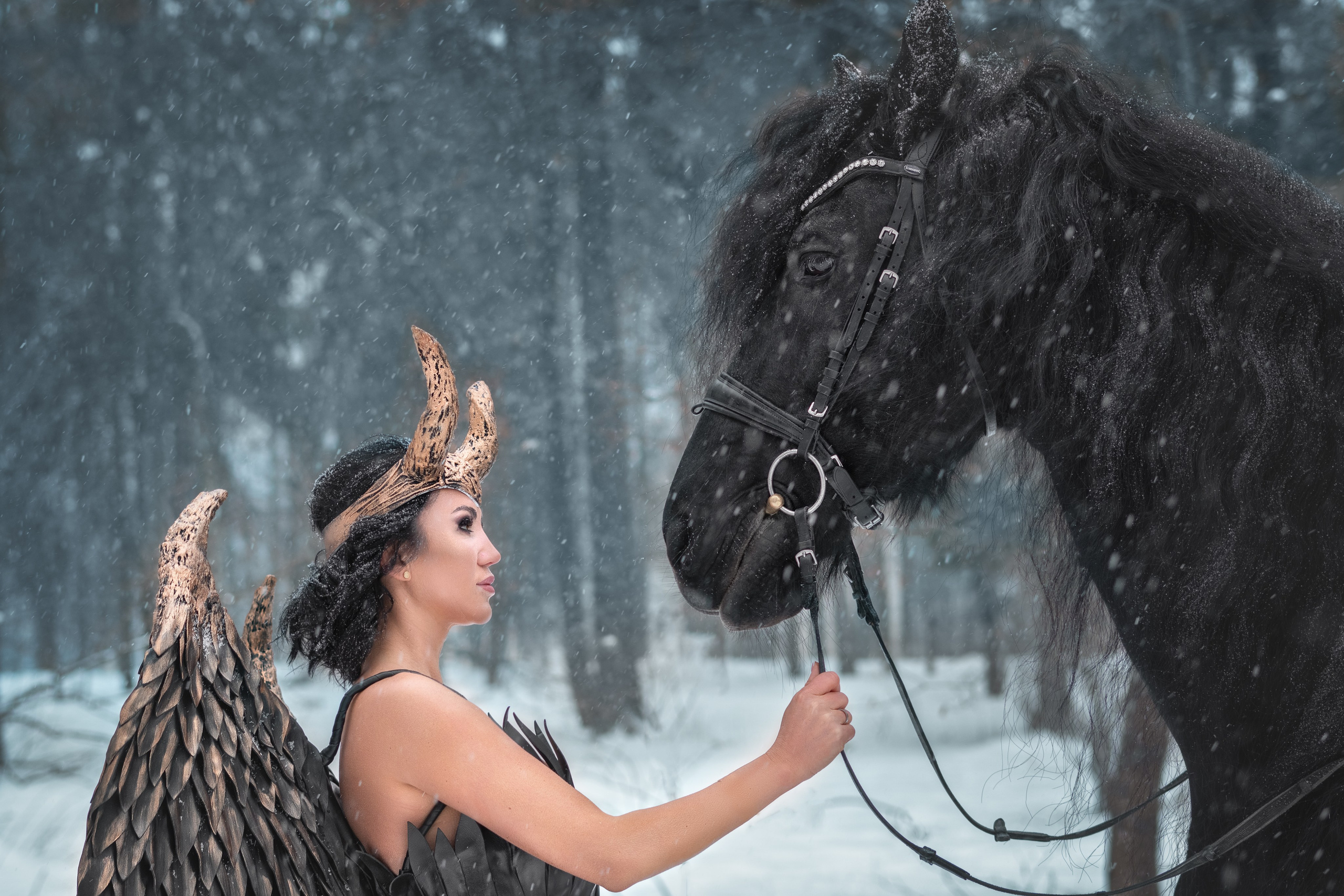 Фотосессия с лошадьми и съемки с конем в Москве от фотографа Елены Жмельковой