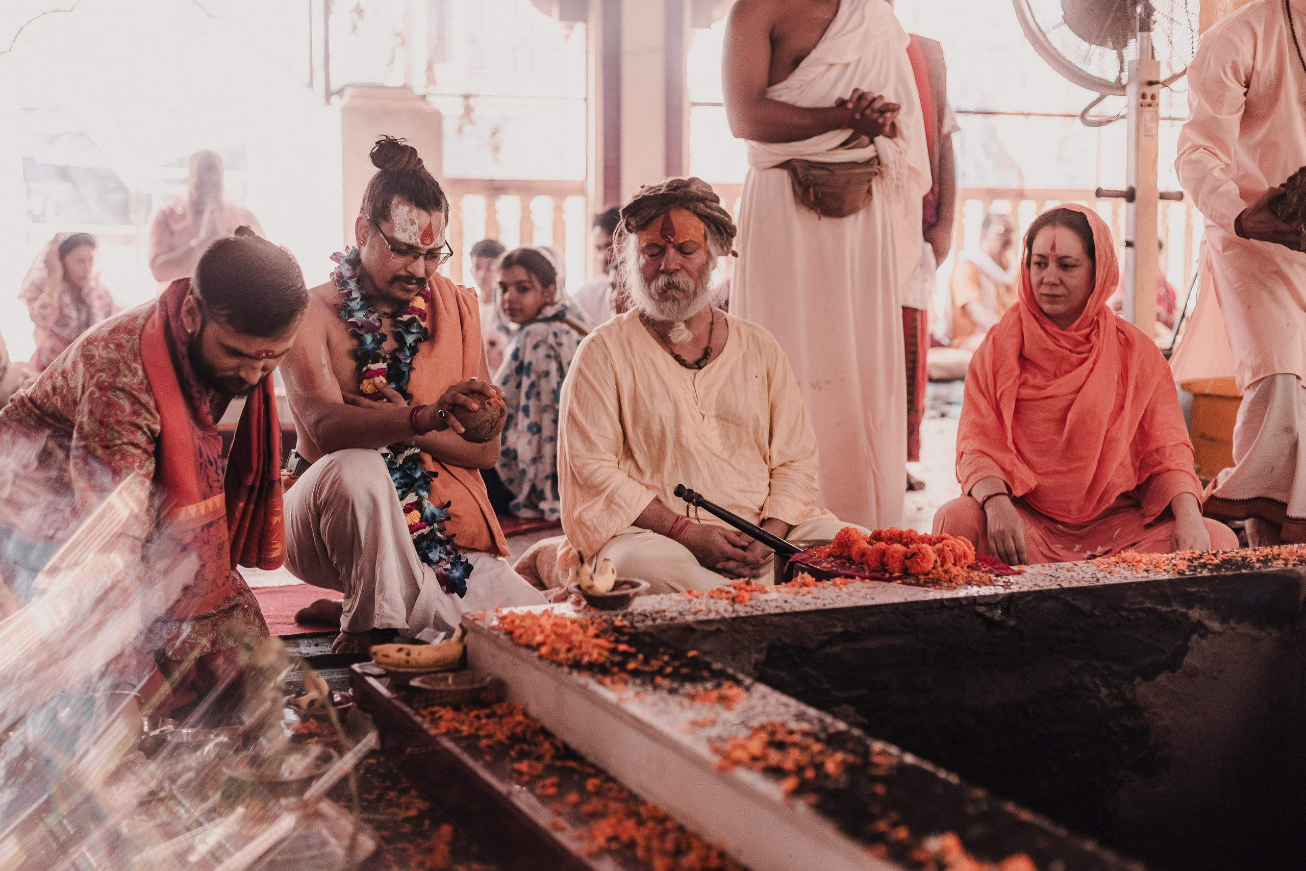 Navaratri yajna at Devraha Baba Ji ashram. Мариам Багдасарян