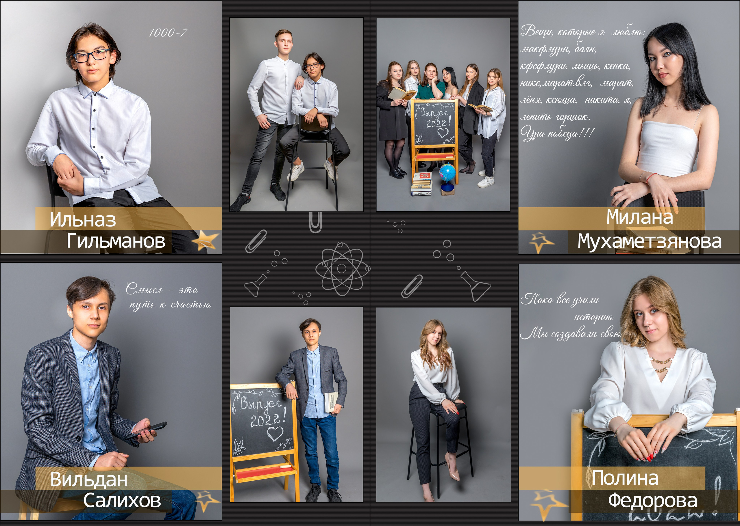 Фотокнига для старшеклассников темный дизайн. Детский, школьный и семейный фотограф Инесса Никитина