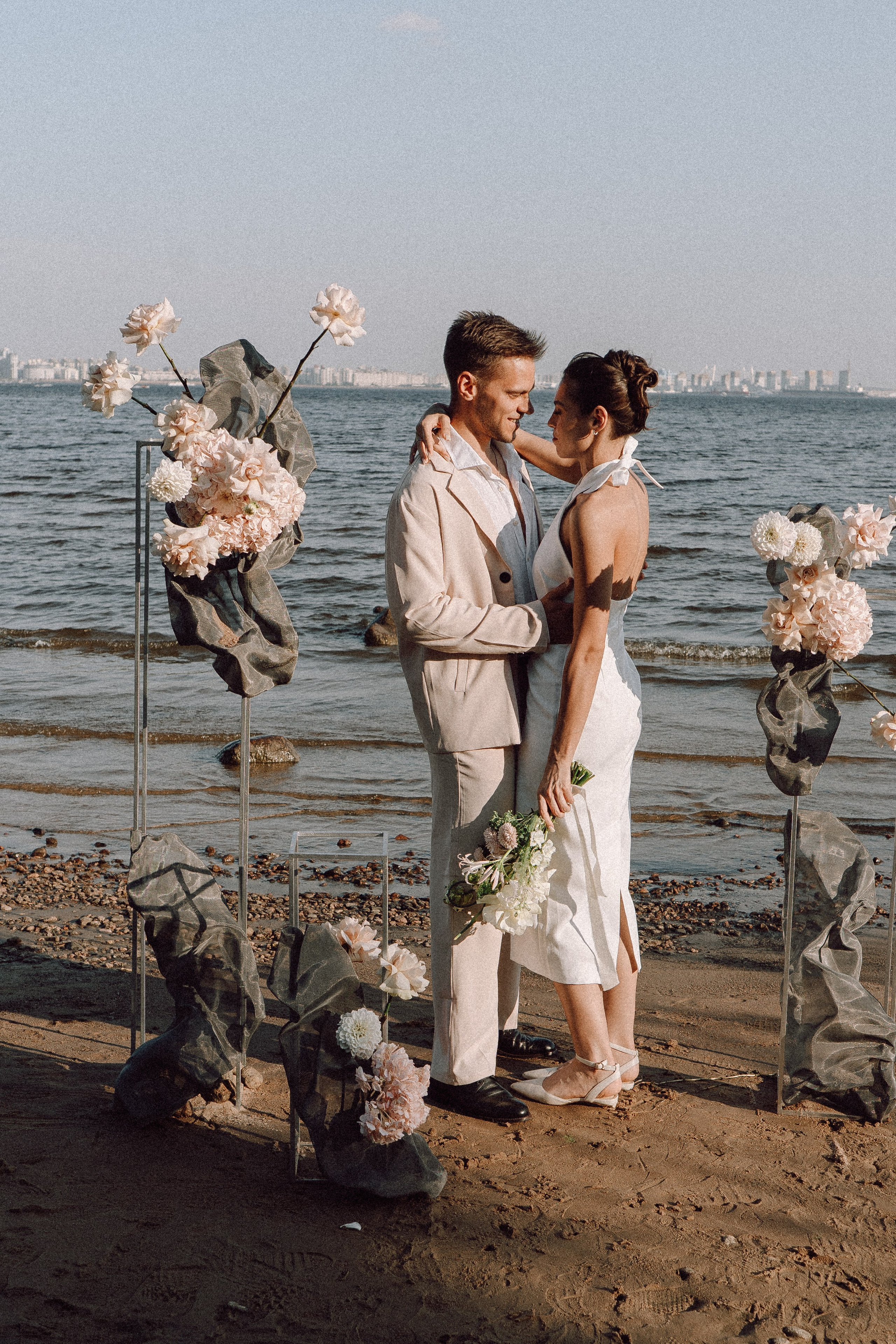 СВАДЕБНАЯ ФОТОСЕССИЯ ВЫЕЗДНОЙ ЦЕРЕМОНИИ (ФИНСКИЙ ЗАЛИВ). Профессиональный фотограф, Санкт-Петербург — Виктория Богомолова