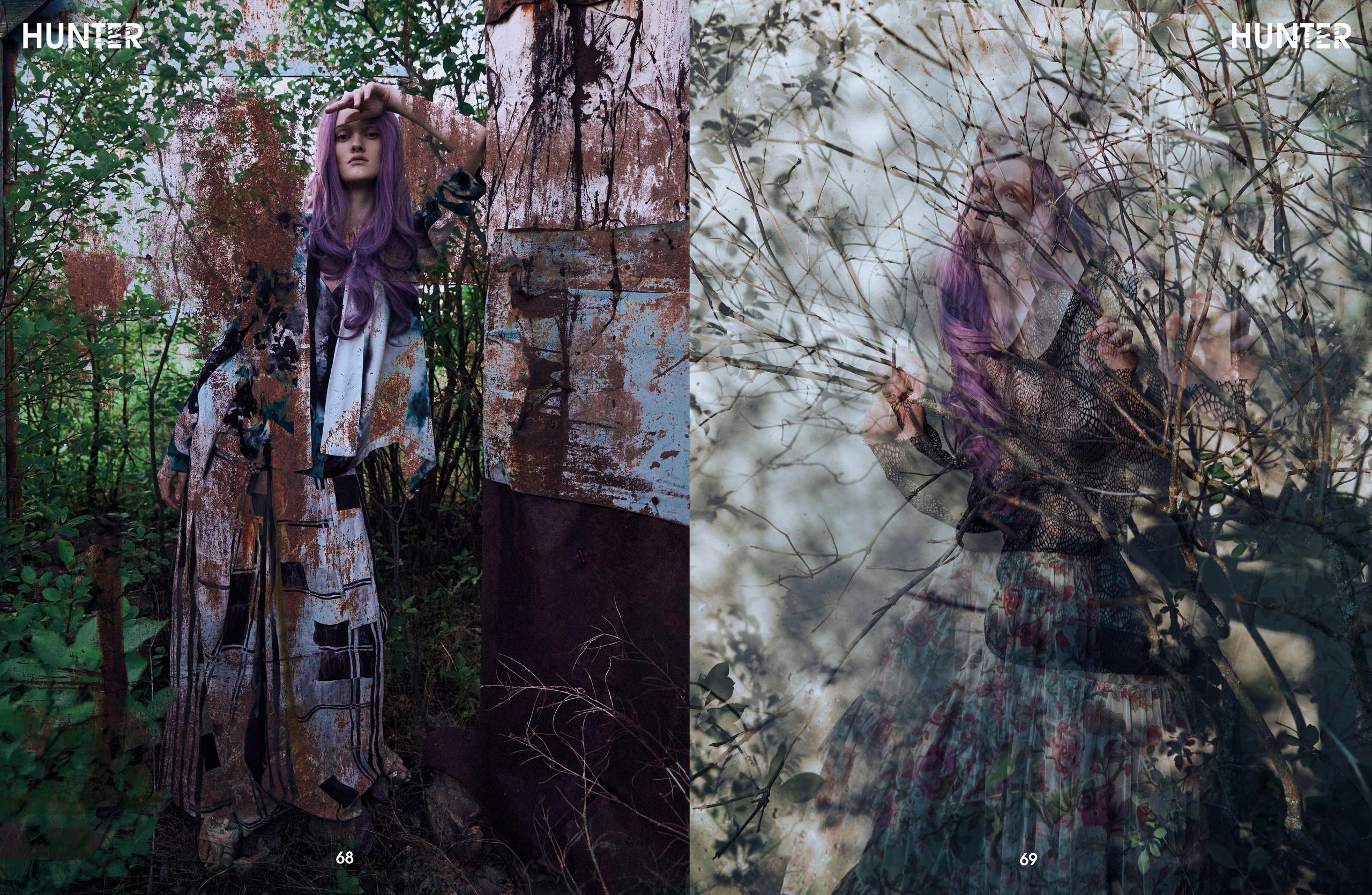 NIMPH — Editorial for HUNTER Magazine. Photographer Anna Arzamastseva