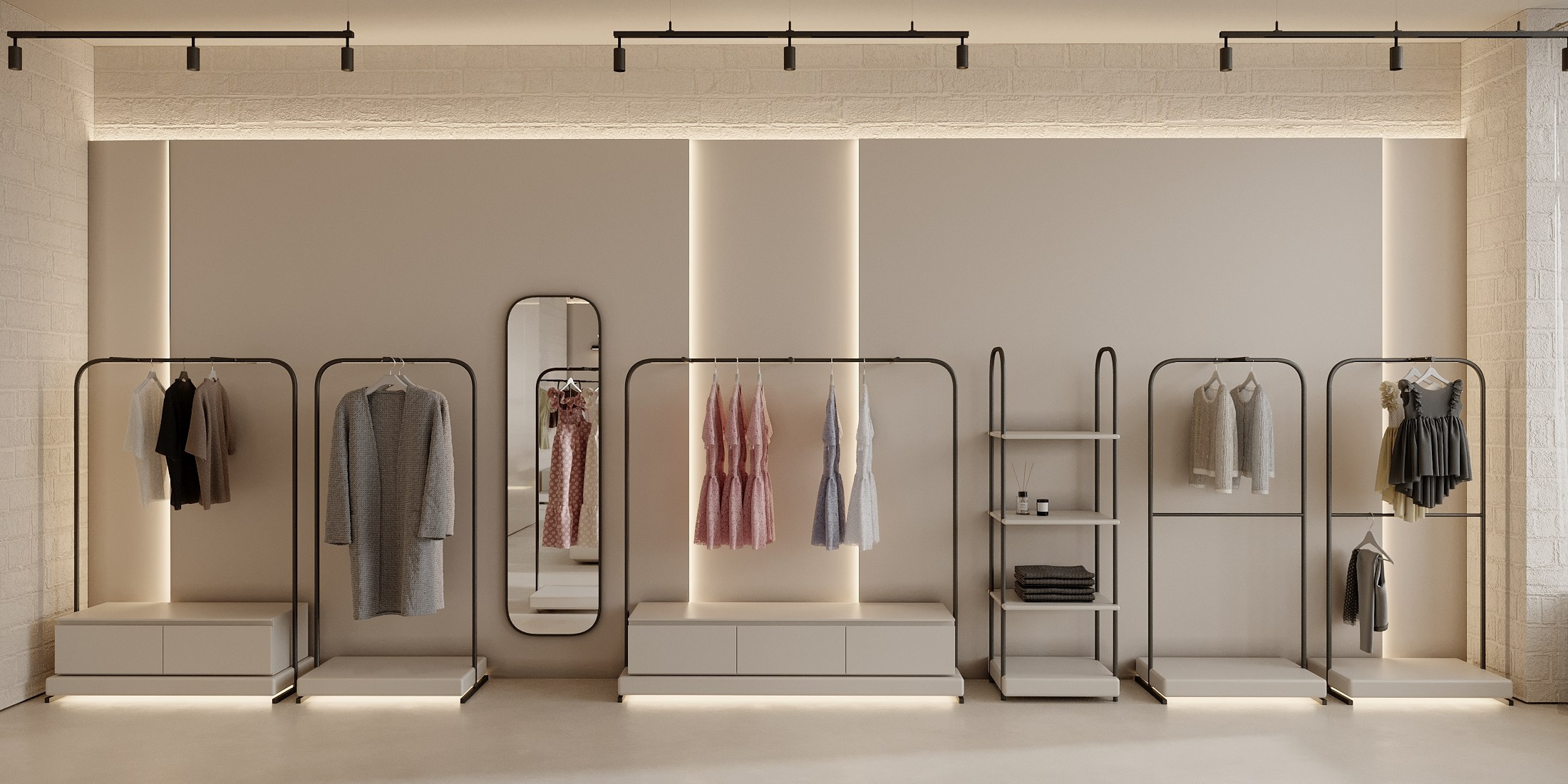 Современный интерьер магазина детской одежды. Дизайн интерьера Санкт-Петербург | Москва | Калининград