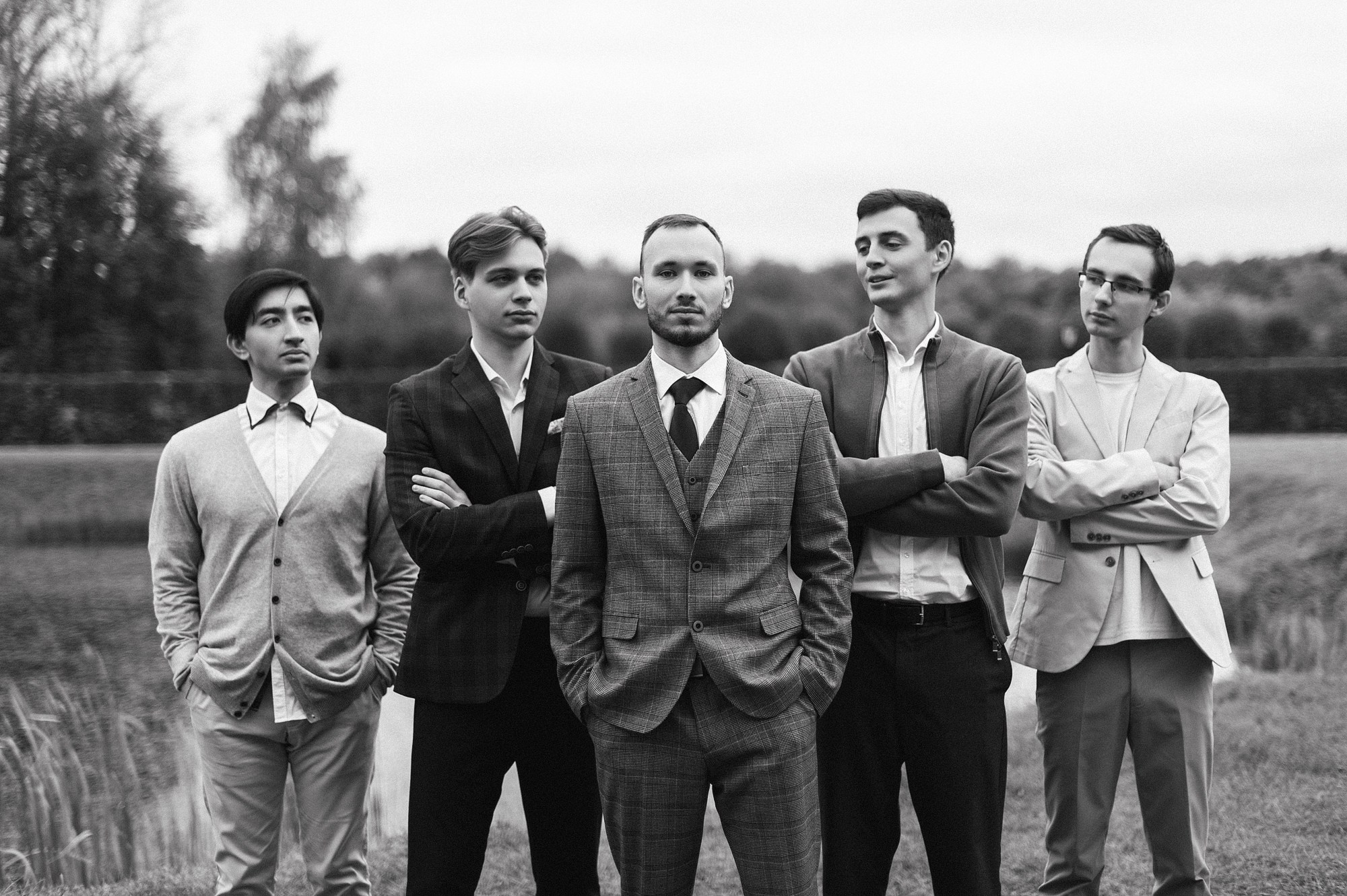 Фотография жениха с друзьями.