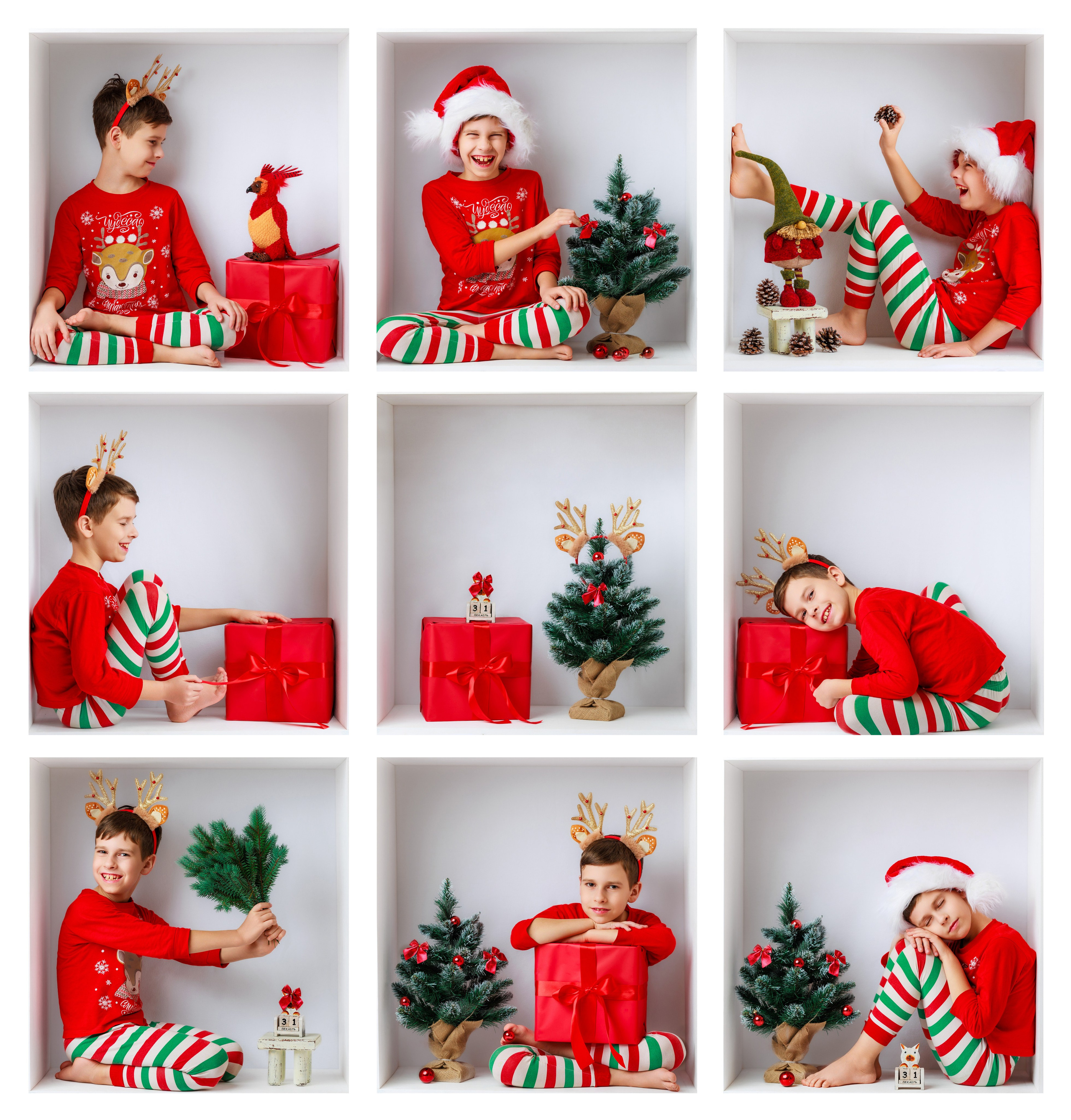 Новогодние съёмки в киношколе «Отправная точка». Фотограф новорожденных и деток до года в Москве и Подмосковье Царева Т