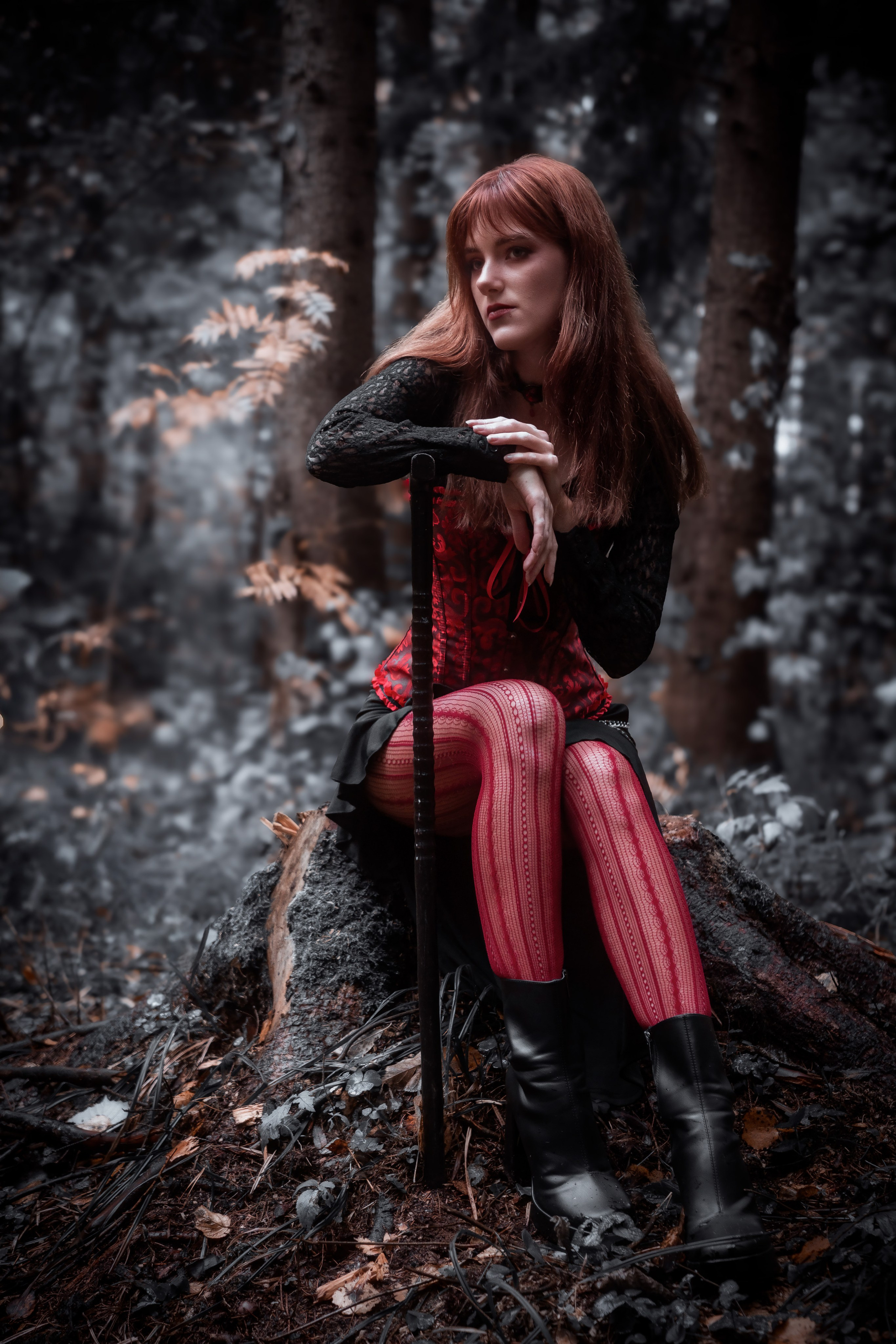 Фотосессия Вампиры в лесу