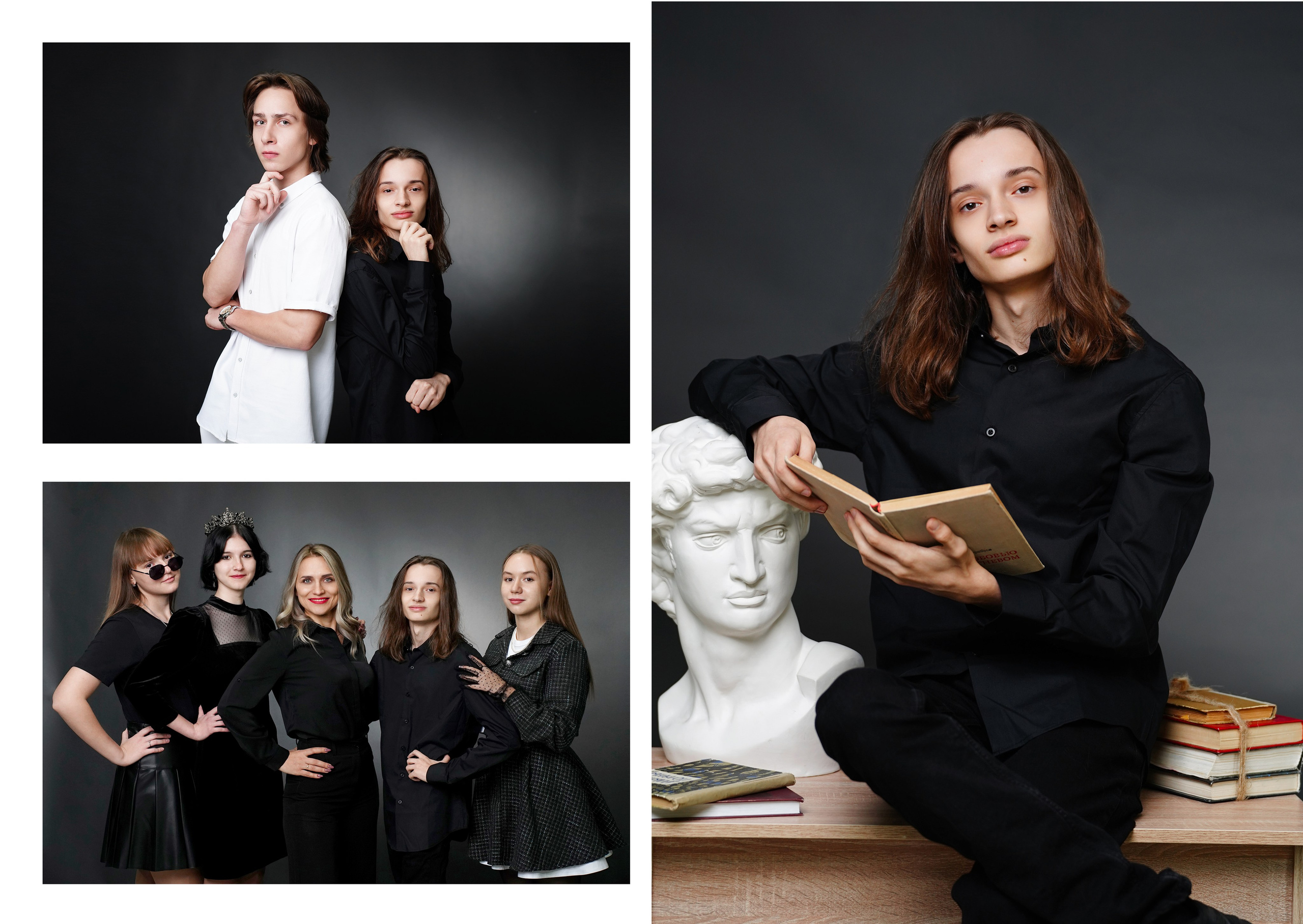 Черно-белый стиль. MEMENTO.Выпускные альбомы, школьные, юбилейные и другие книги. Ростов-на-Дону