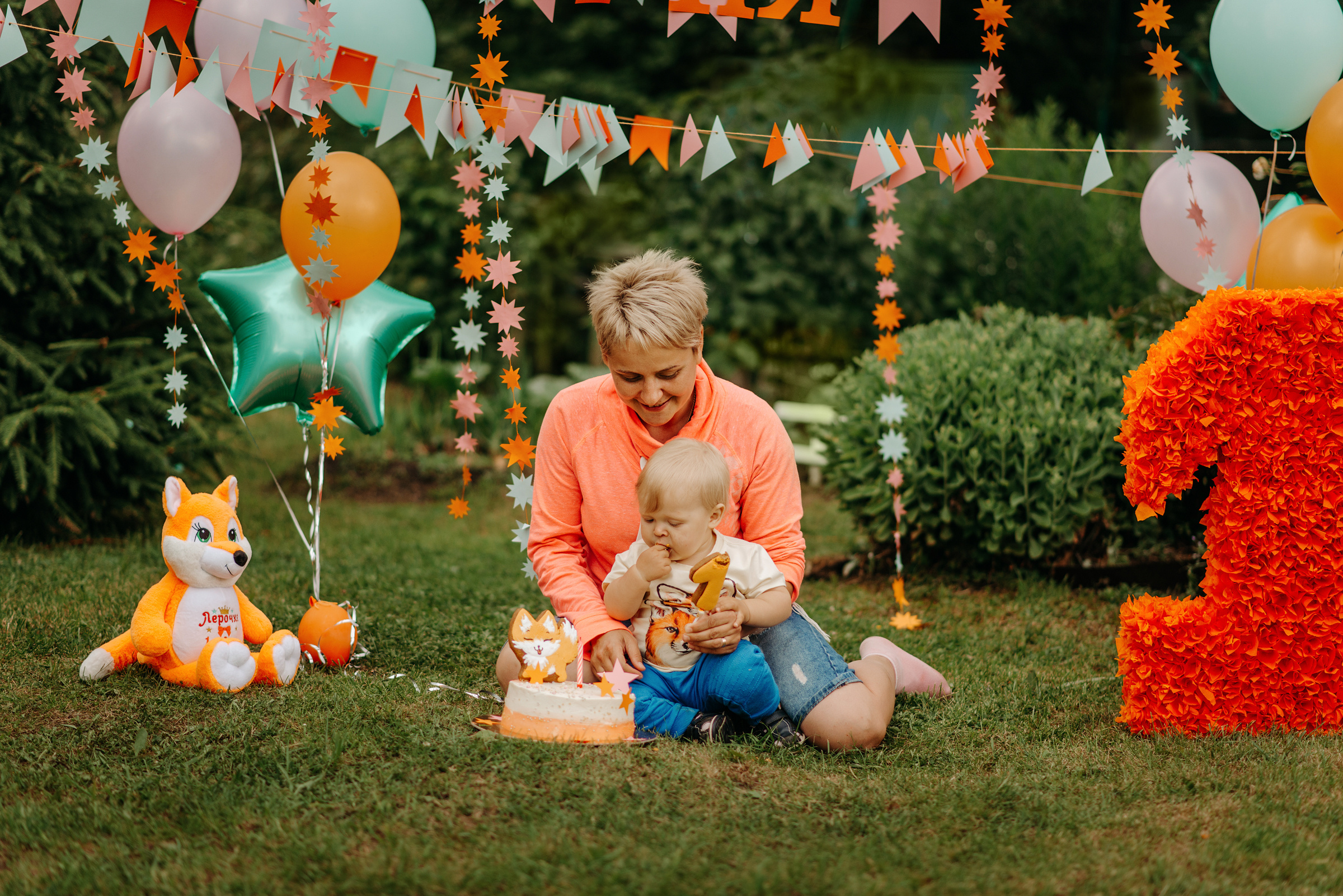 фотосессия на первый день рождения