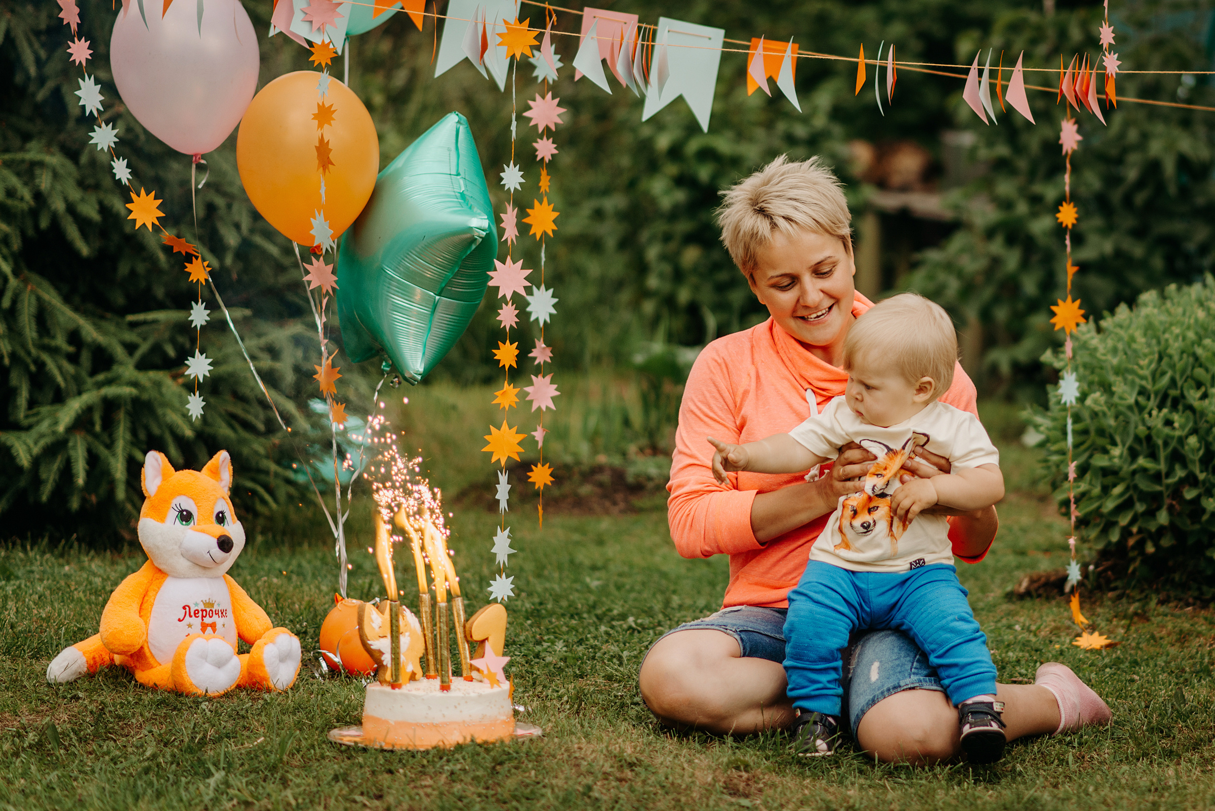 фотосессия на первый день рождения