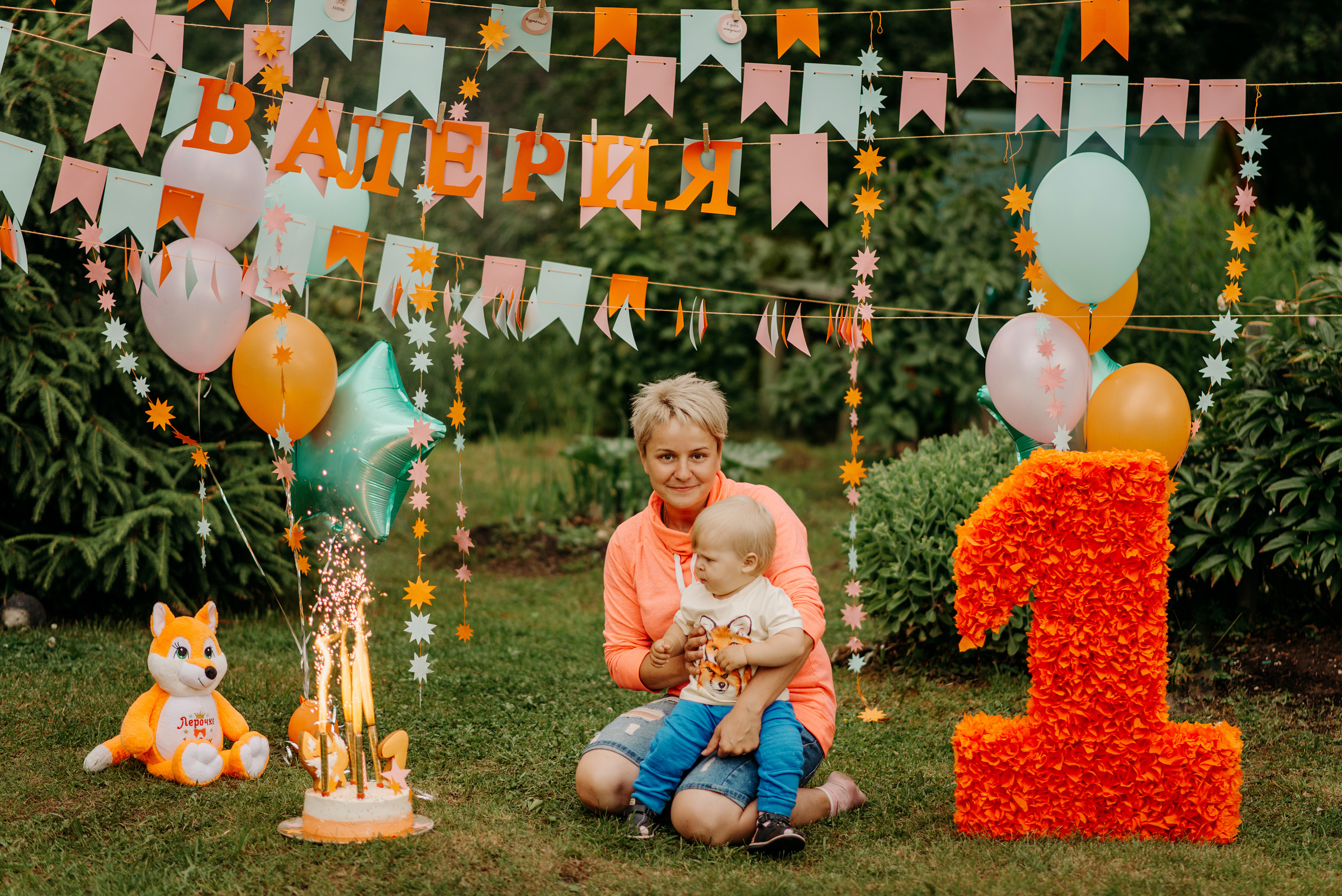 фотосессия на первый день рождения
