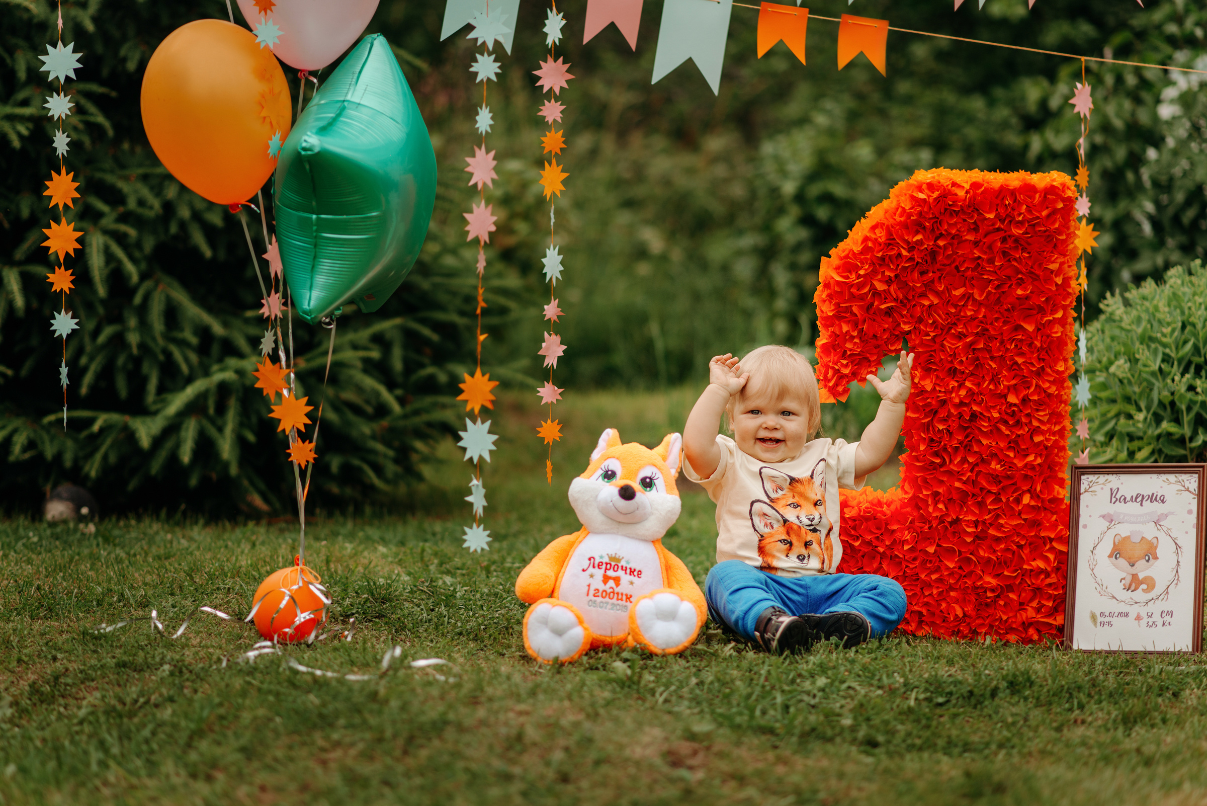 фотосессия на первый день рождения