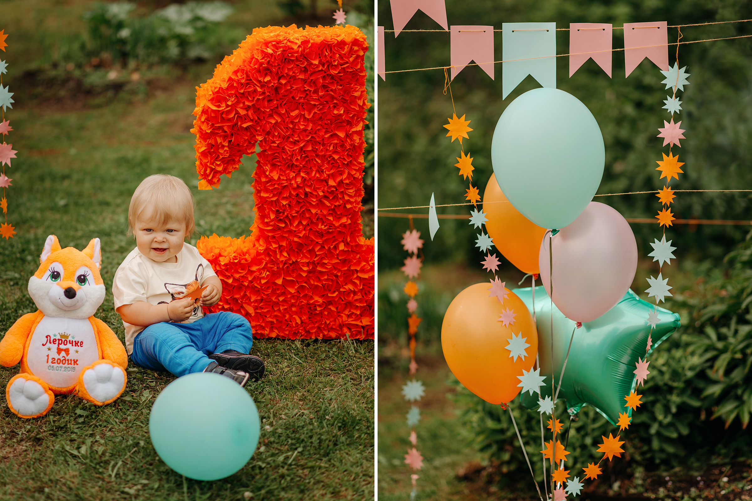 фотосессия на первый день рождения