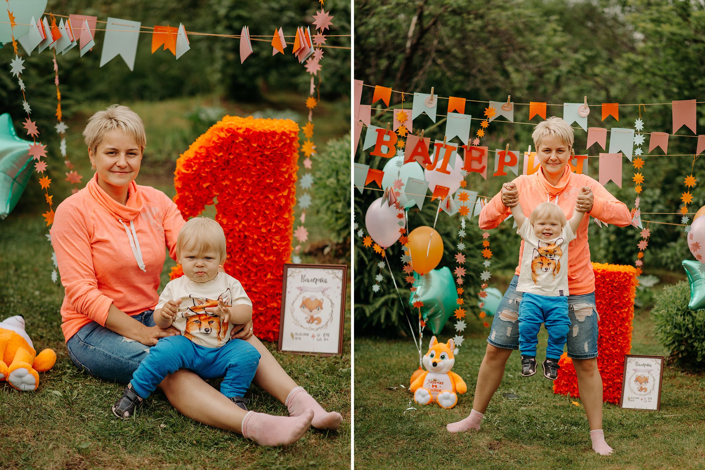 фотосессия на первый день рождения