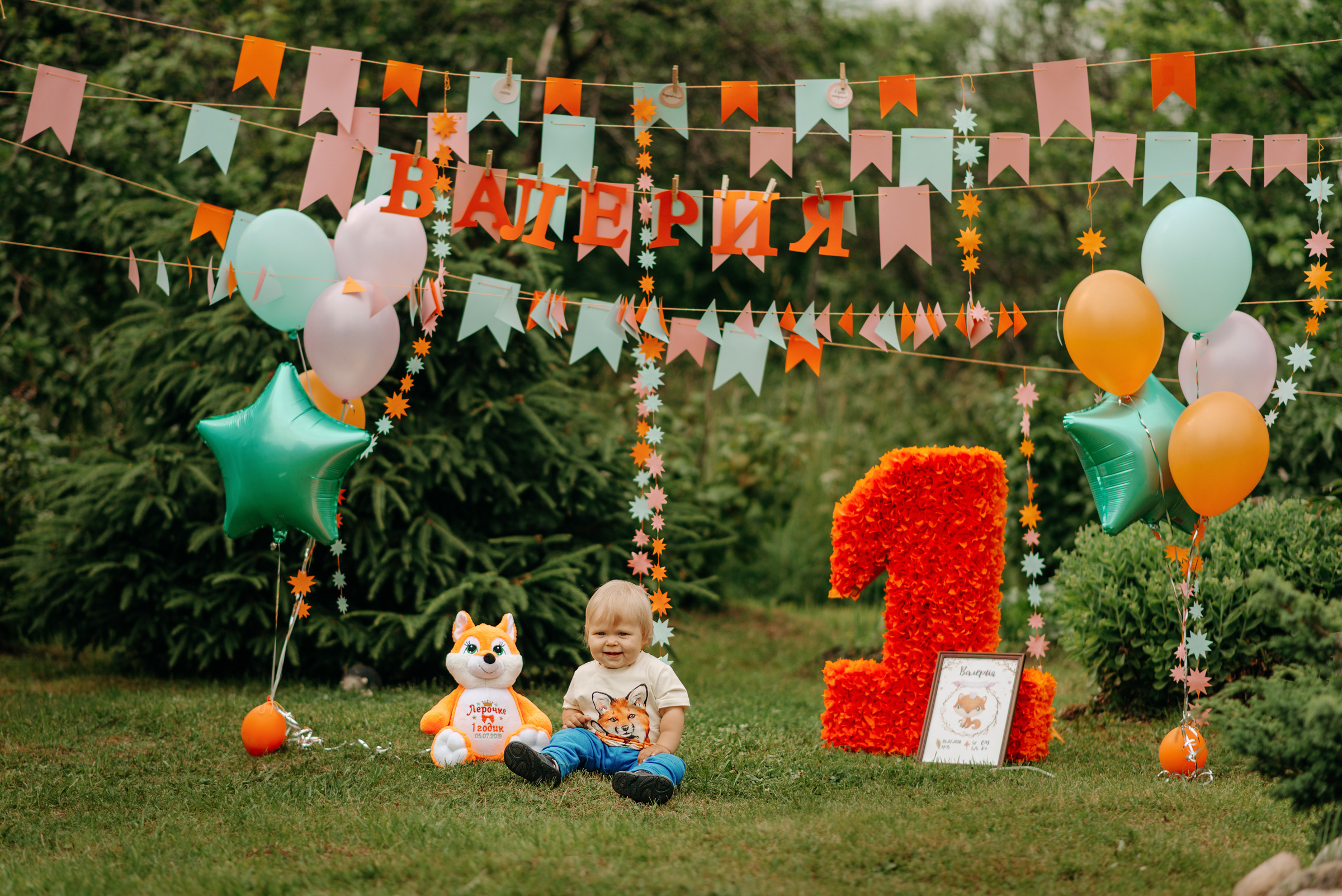 фотосессия на первый день рождения