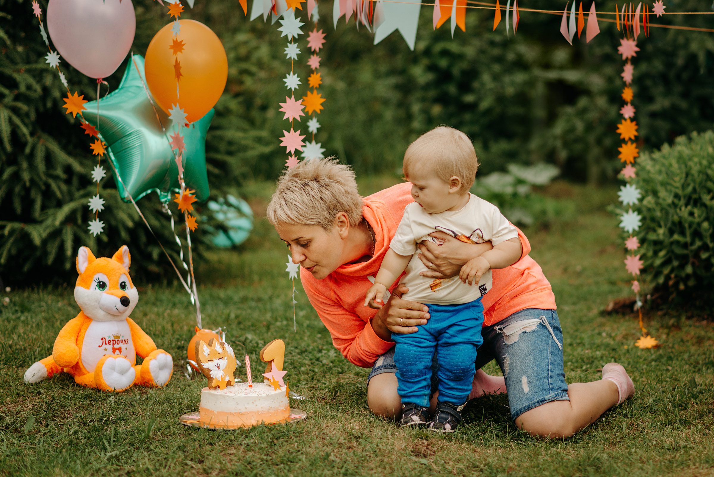 фотосессия на первый день рождения