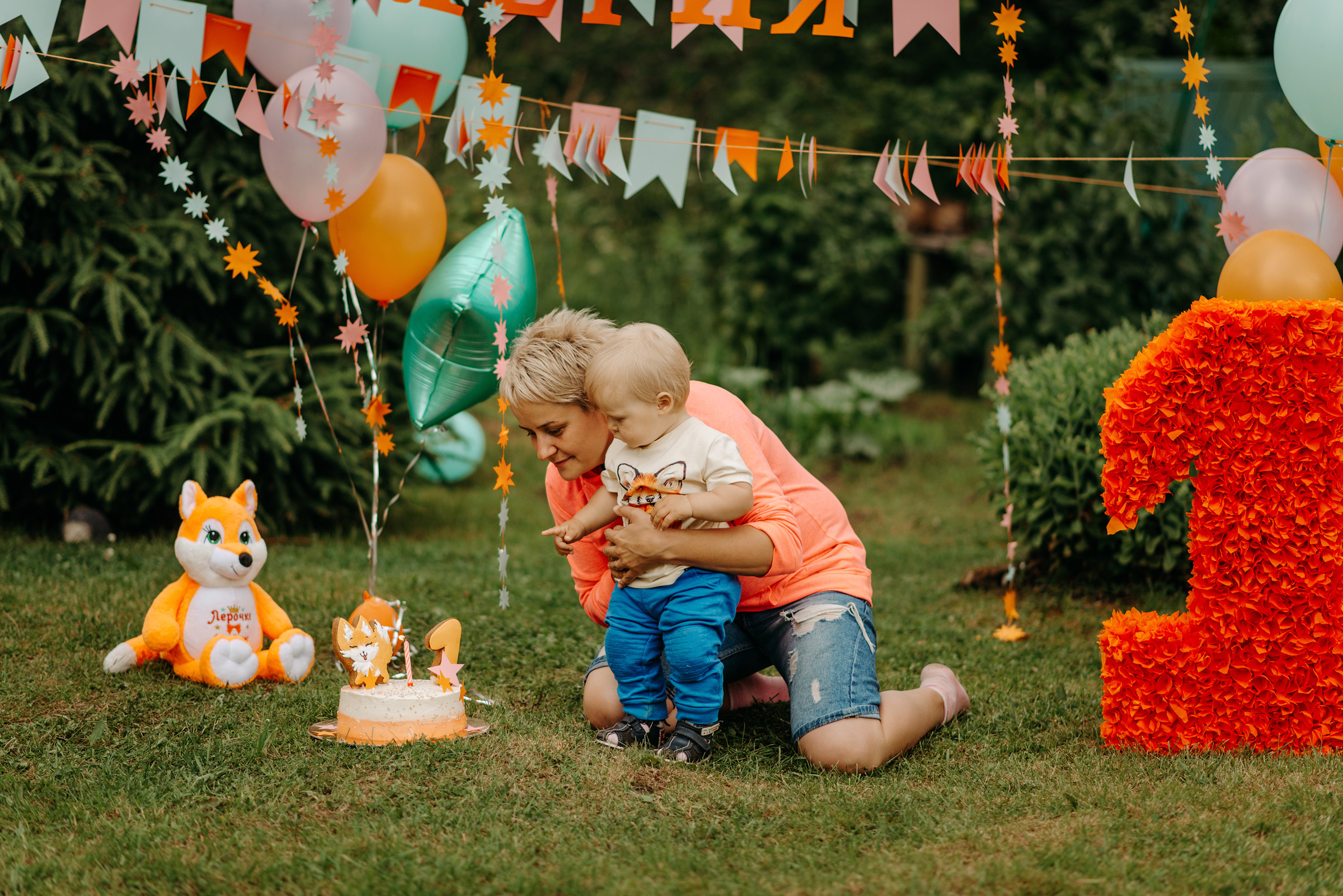фотосессия на первый день рождения
