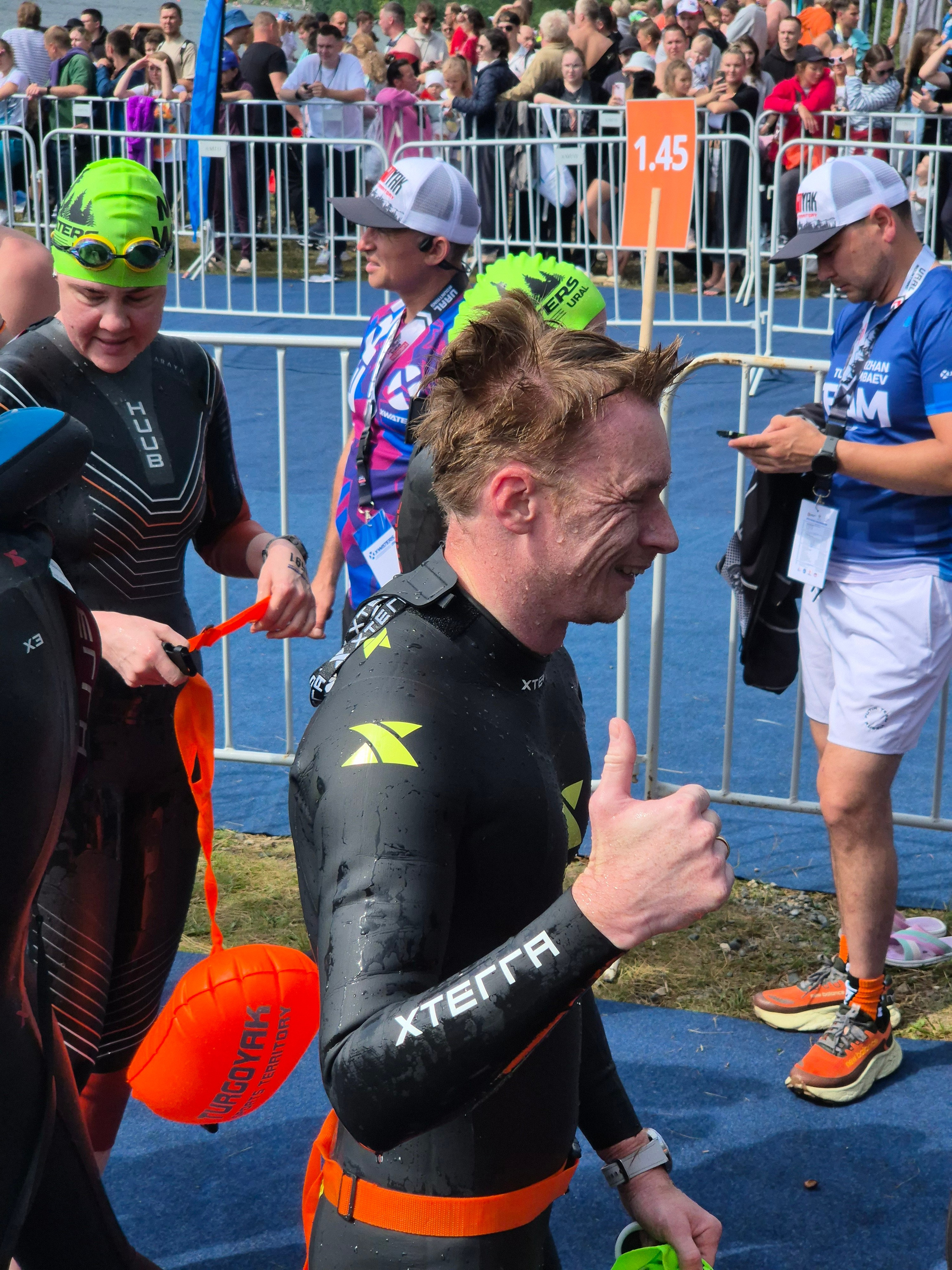 Ну а после финиша уже настоящая радость