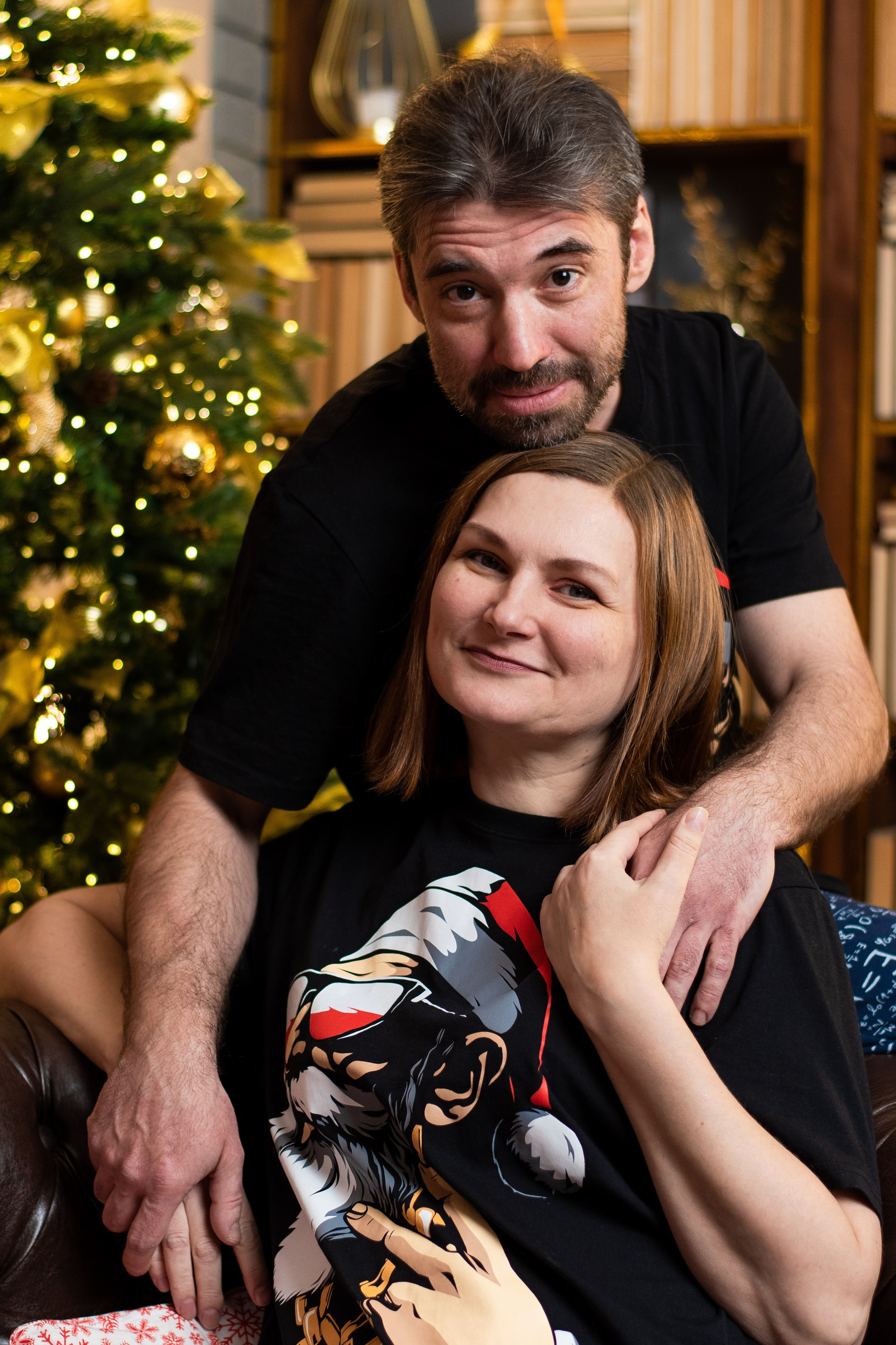 Светлана с семьей. Студийная съемка. Екатерина Бикбаева фотограф, видеограф, медиа-продюсер