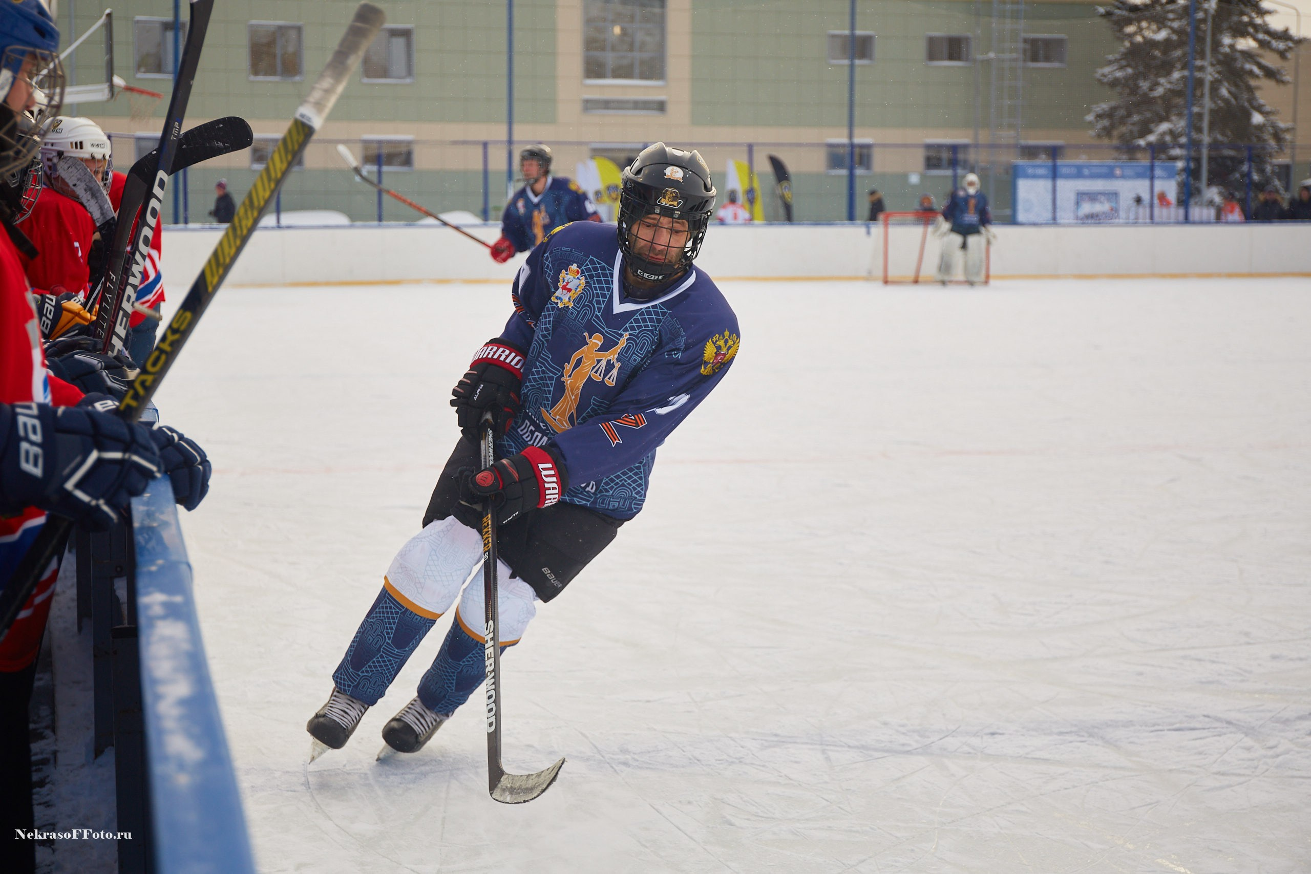 Турнир по хоккею «Русская классика» в рамках Офицерской хоккейной лиги. Спортивный фотограф Некрасов Денис