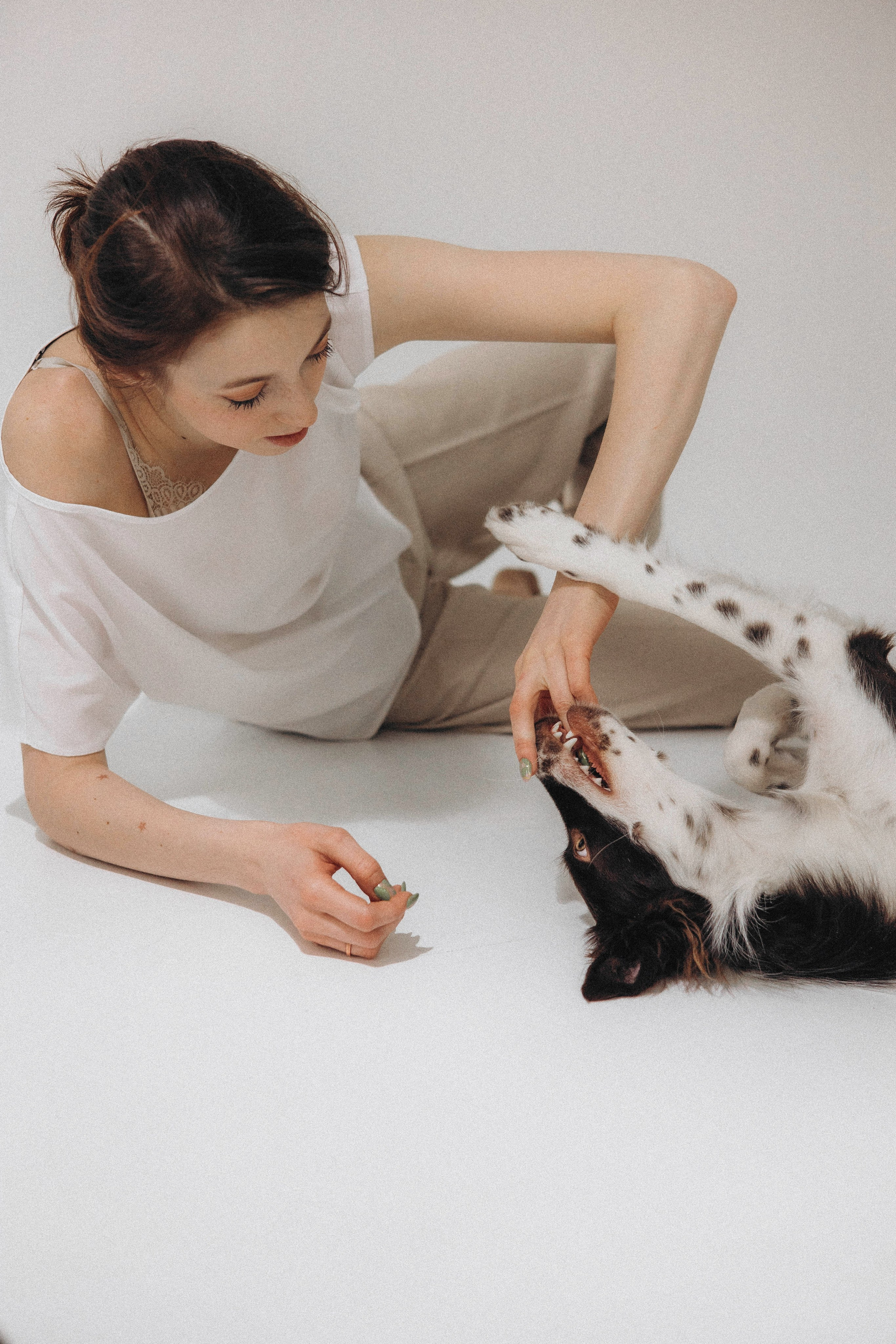 Алена и Гвендолин. Фотограф-анималист Богданова Полина