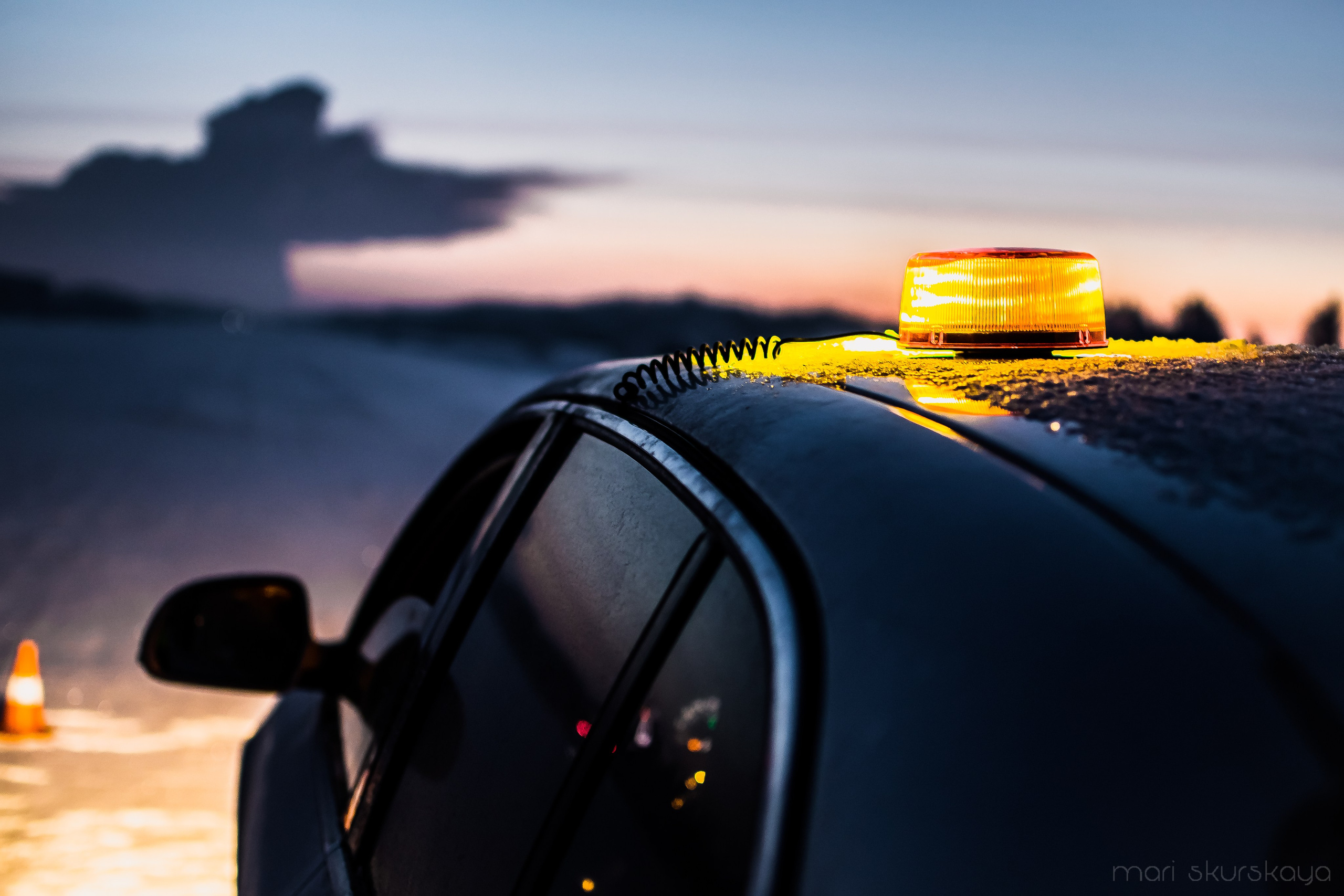 Контраварийная практика вождения автомобиля. Мотофотограф в Санкт-Петербурге Мария Скурская