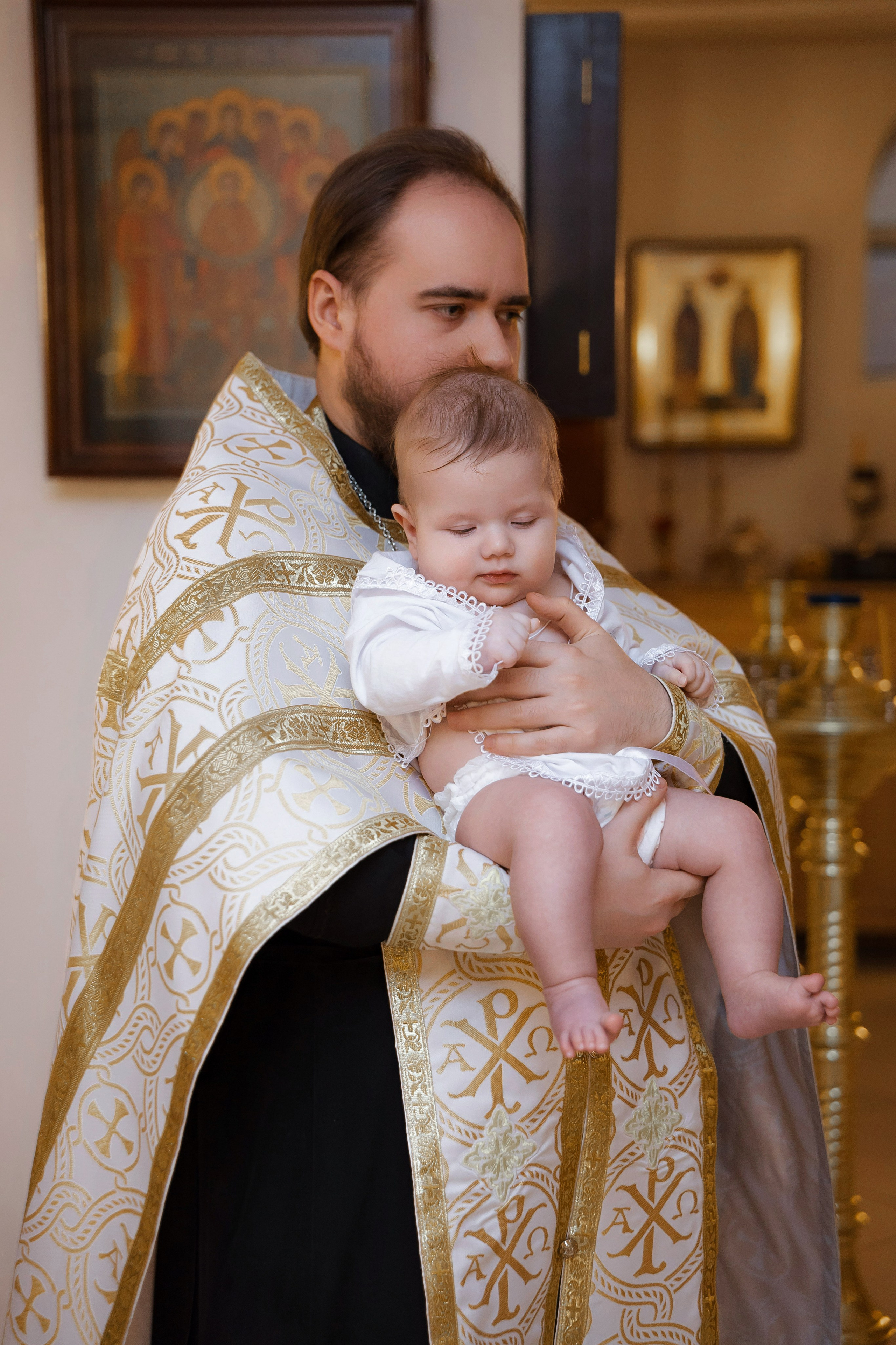 Крещение Андрея. Семейный и детский фотограф в Москве Александра Мак