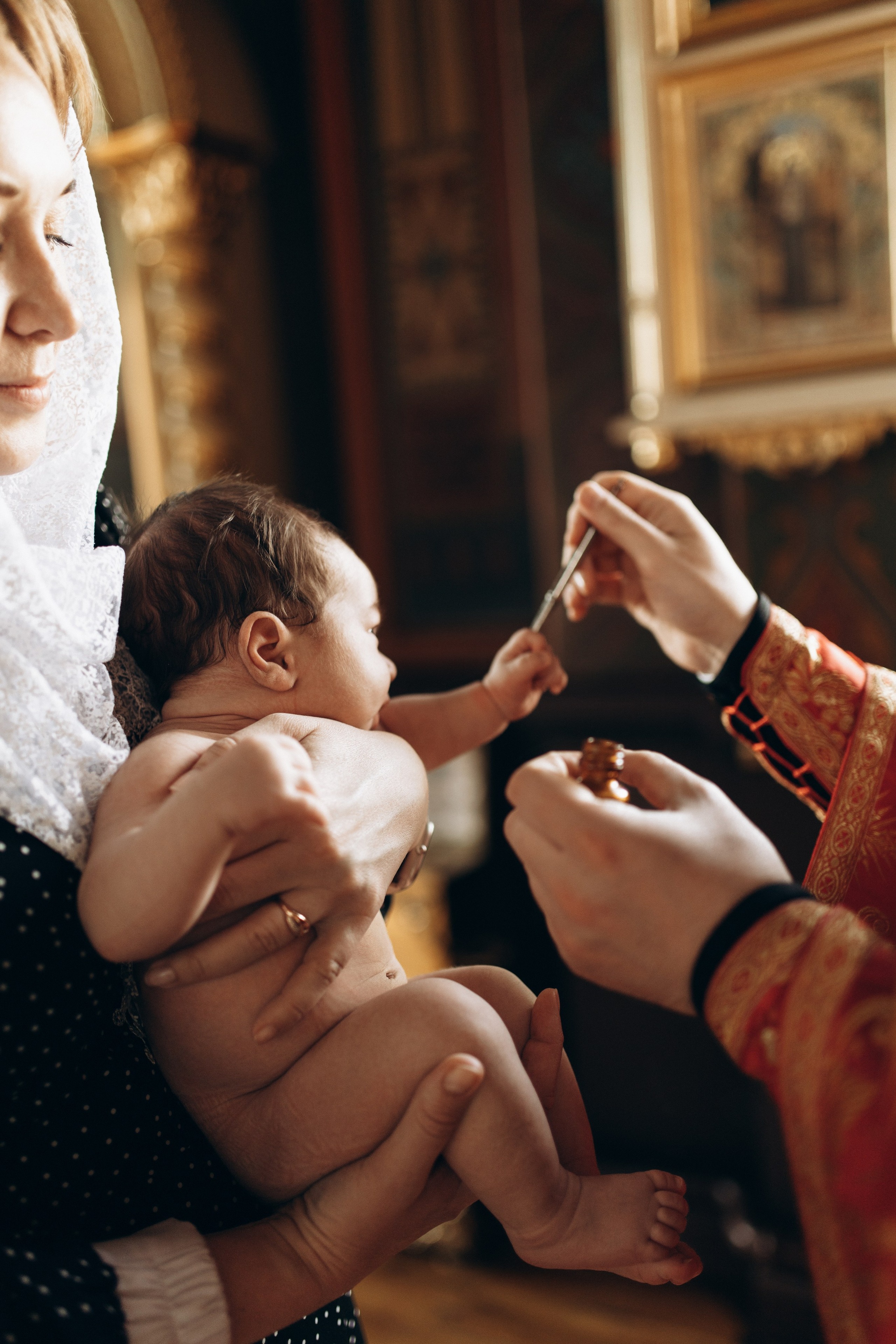 Крещение Лёвы. Самый теплый фотограф в Краснодаре Рябоконь Ксения