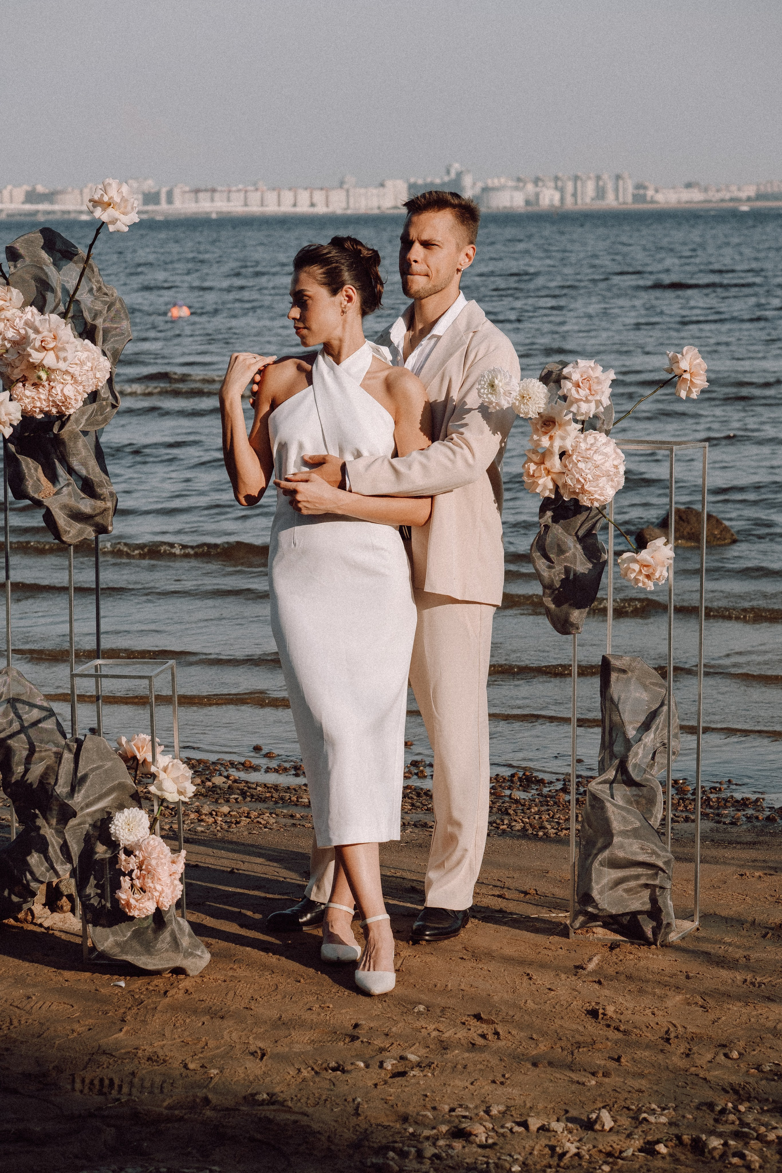 СВАДЕБНАЯ ФОТОСЕССИЯ ВЫЕЗДНОЙ ЦЕРЕМОНИИ (ФИНСКИЙ ЗАЛИВ). Профессиональный фотограф, Санкт-Петербург — Виктория Богомолова
