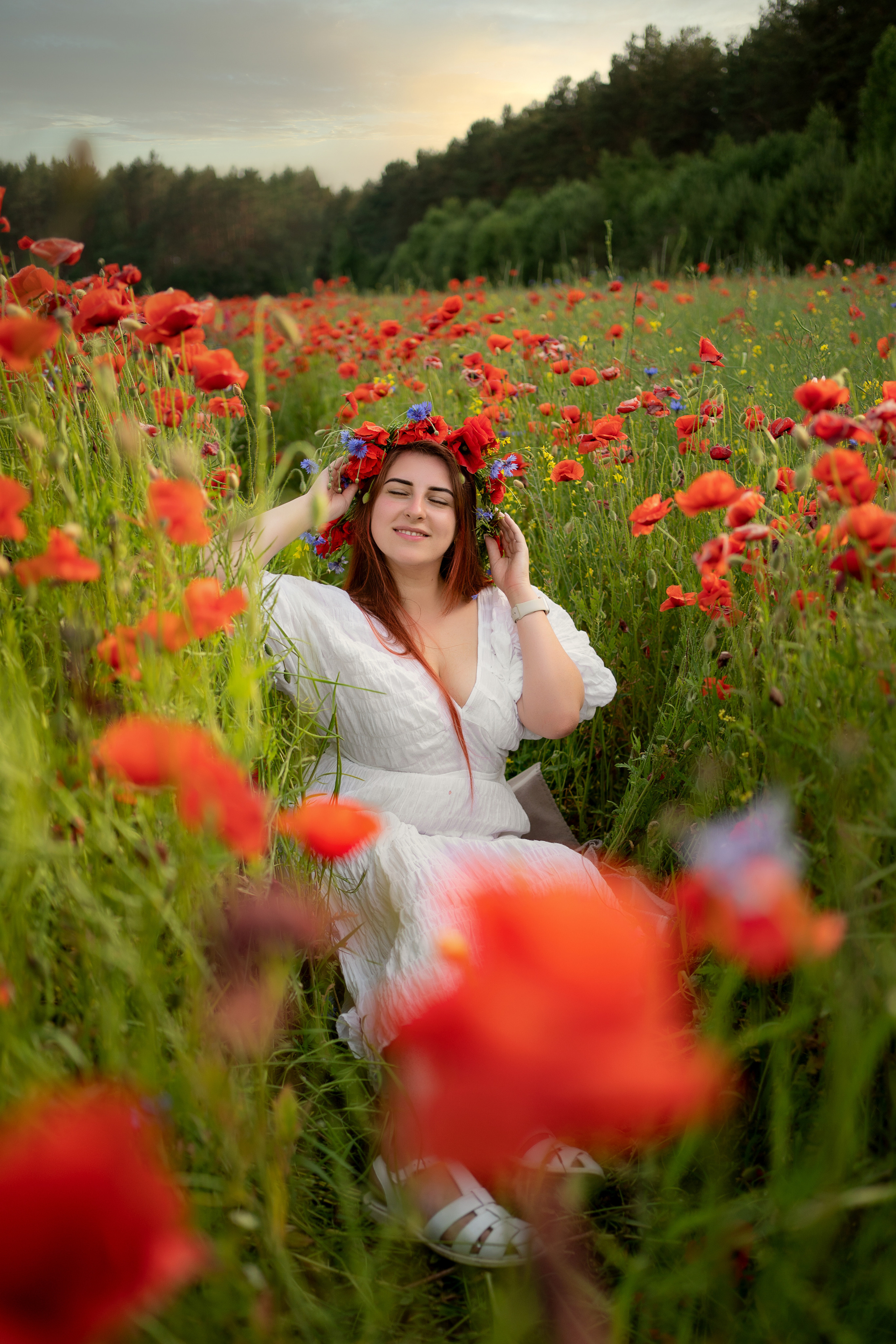 Фотодень в маковом поле. Семейный и свадебный фотограф Минск, Беларусь Анна Орловская
