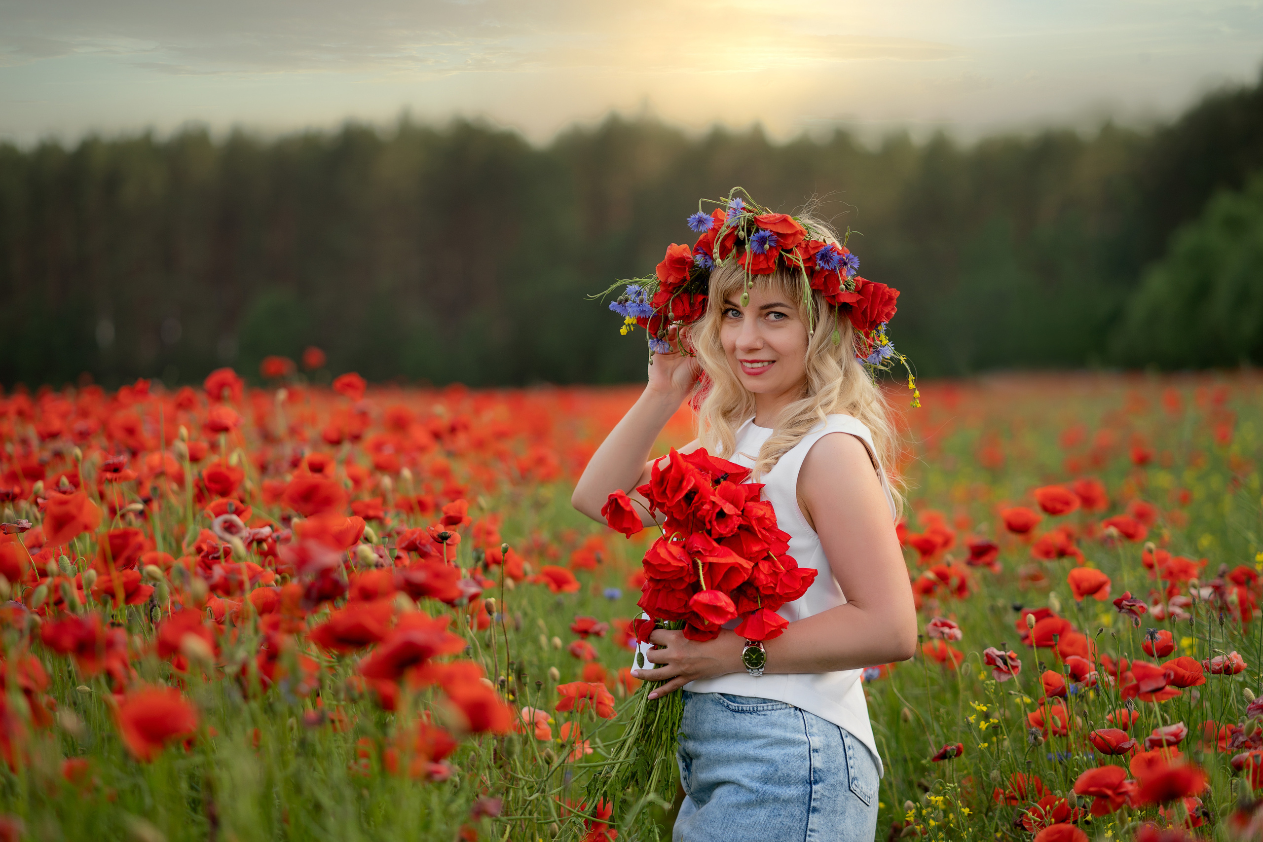 Фотодень в маковом поле. Семейный и свадебный фотограф Минск, Беларусь Анна Орловская