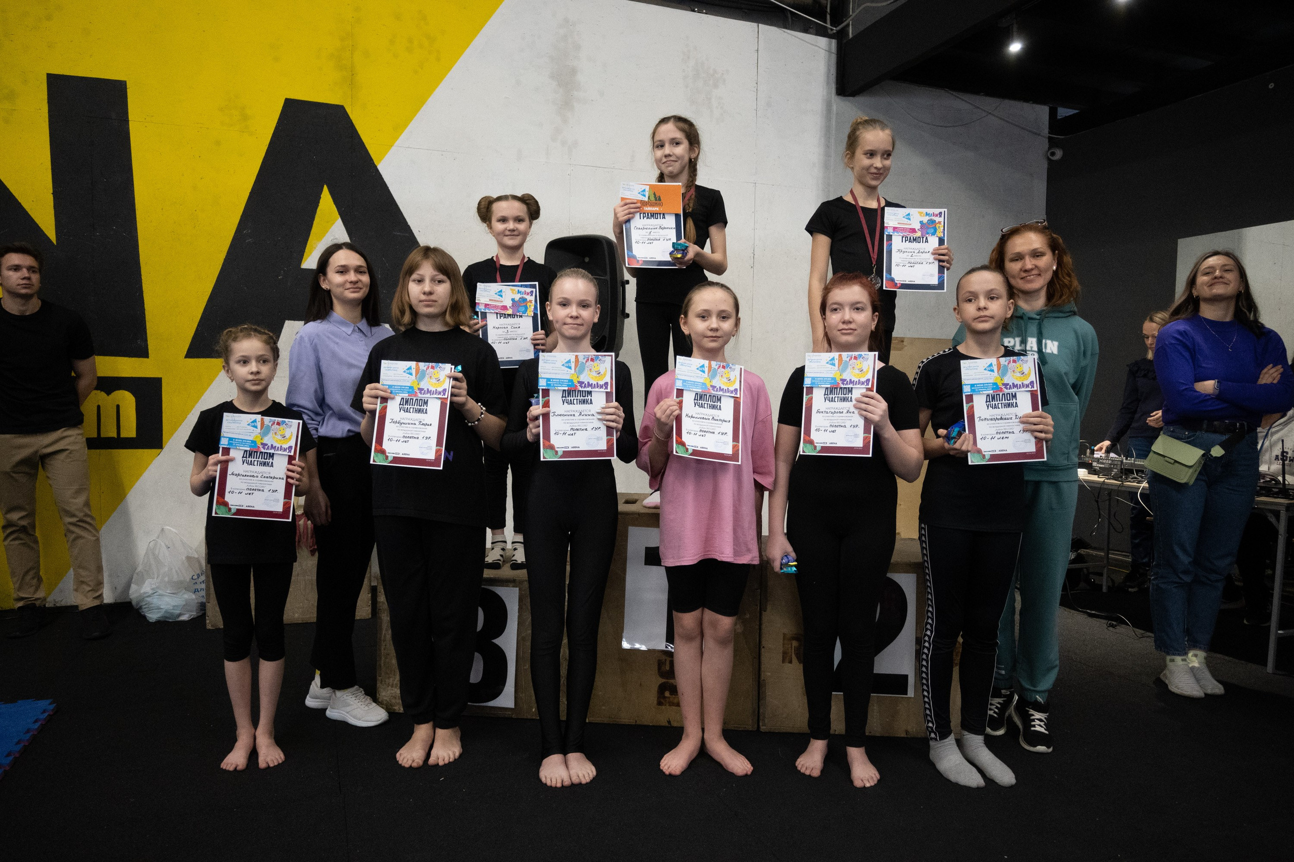 Внутриклубные соревнования по воздушной гимнастике 02.04.23