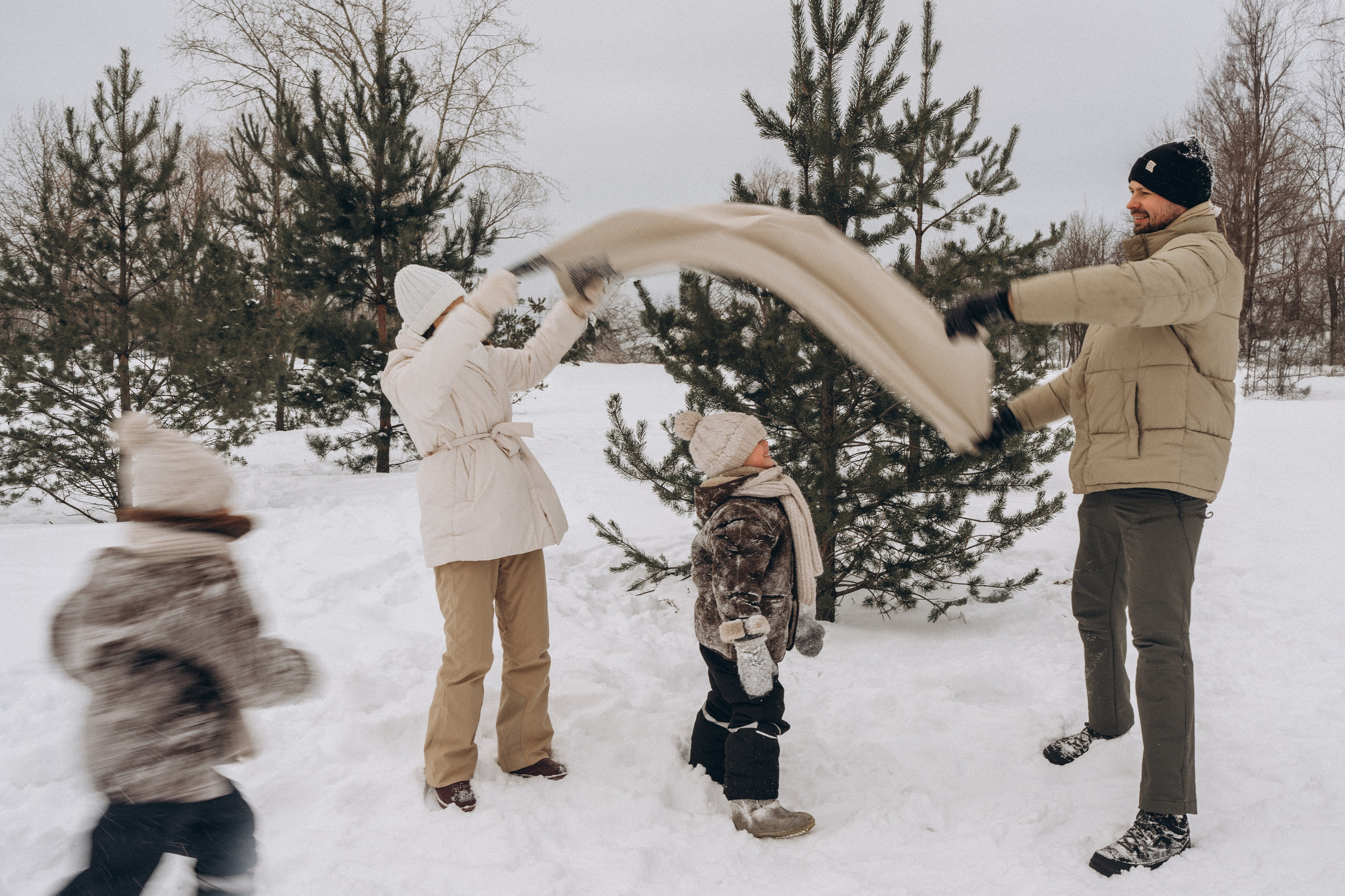 Зимняя семейная фотосессия. Детский, семейный и ньюборн фотограф в Москве Юлия Шуарт