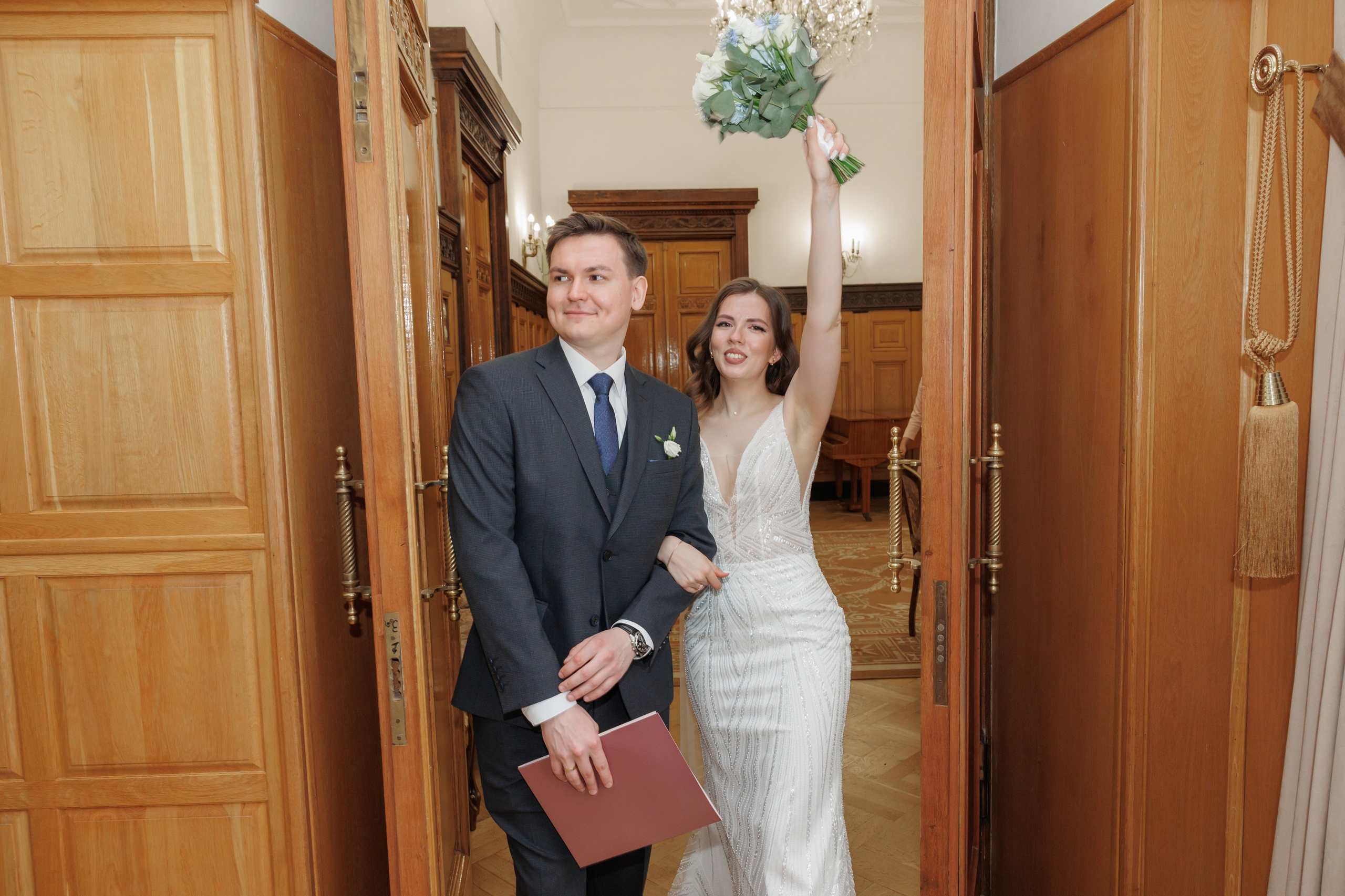 Даша и Дима, Грибоедовский ЗАГС. Свадебный и репортажный фотограф (Москва, Королев и другие)