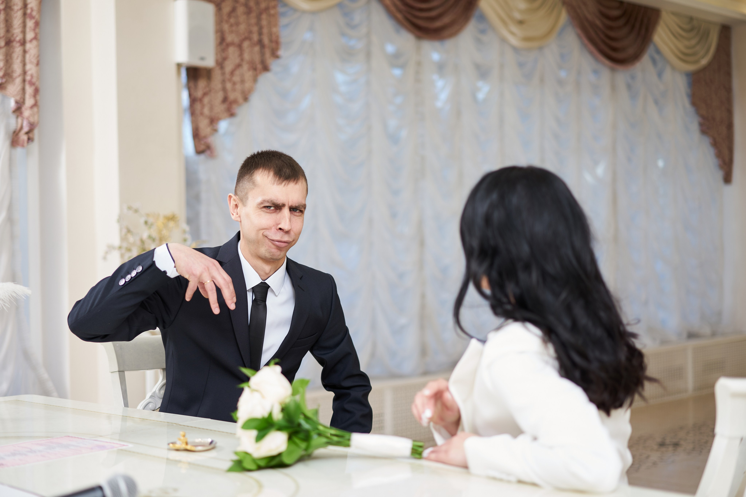 Свадебная фотосессия в студии. Фотограф Екатеринбург Кокшарова Александра