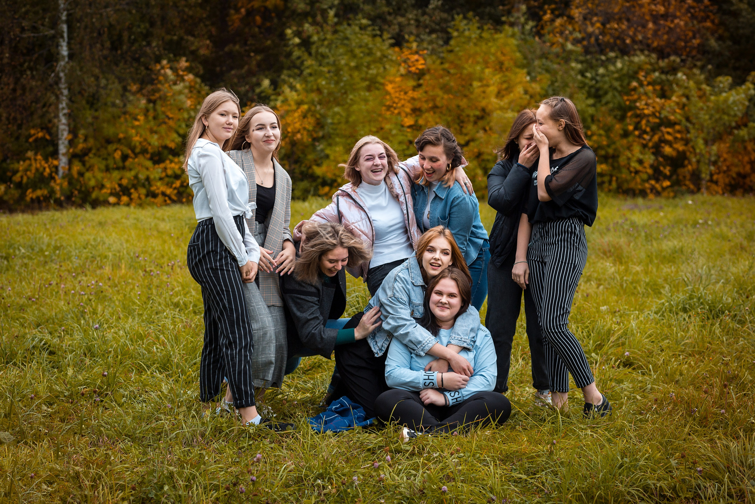 Съёмка в парке. Выпускные альбомы «Эврика» в Нижнем Новгороде