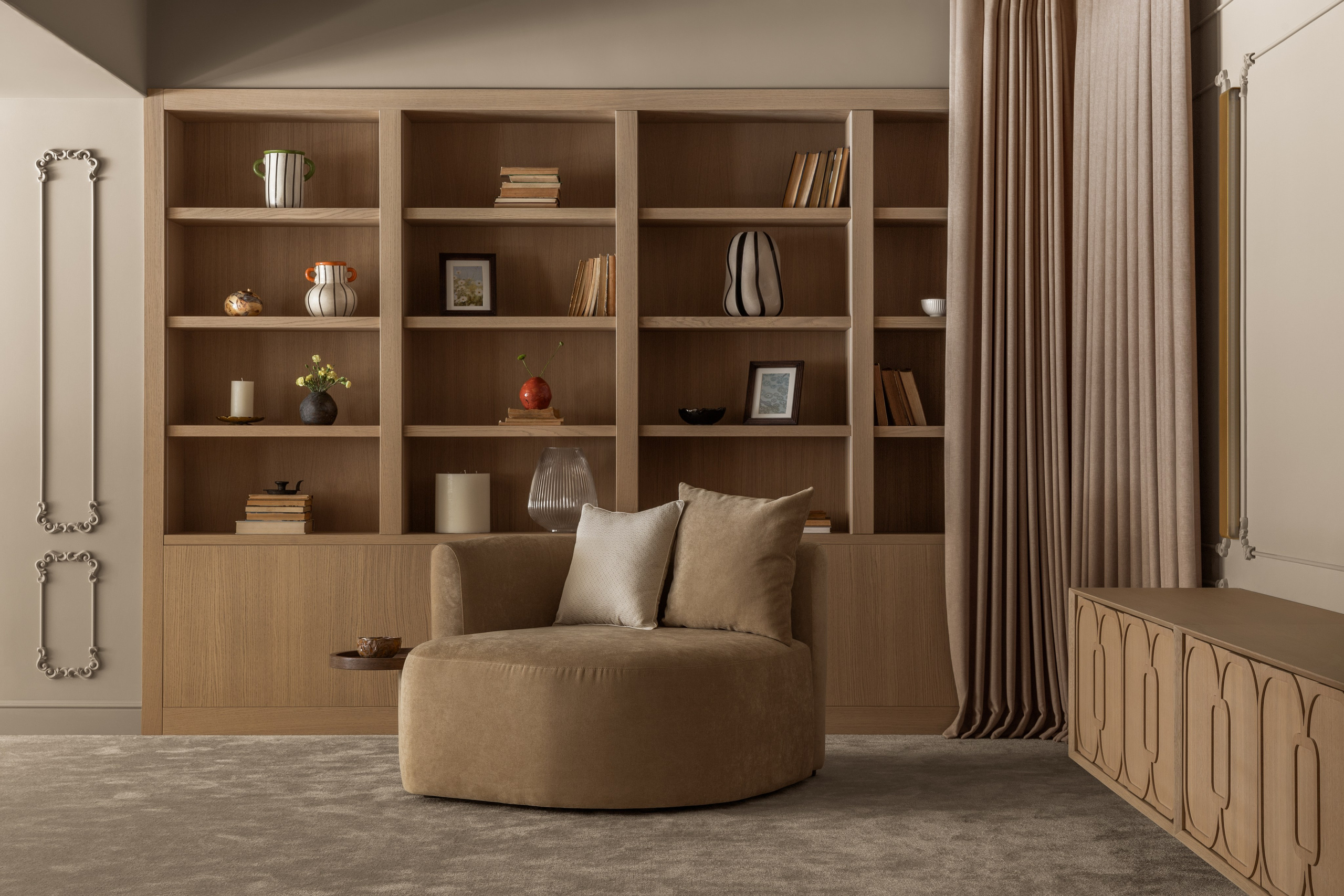 Профессиональная фотосъёмка дизайна интерьера коттеджа в г. Алматы. Роман Якунин — интерьерный фотограф в Алматы