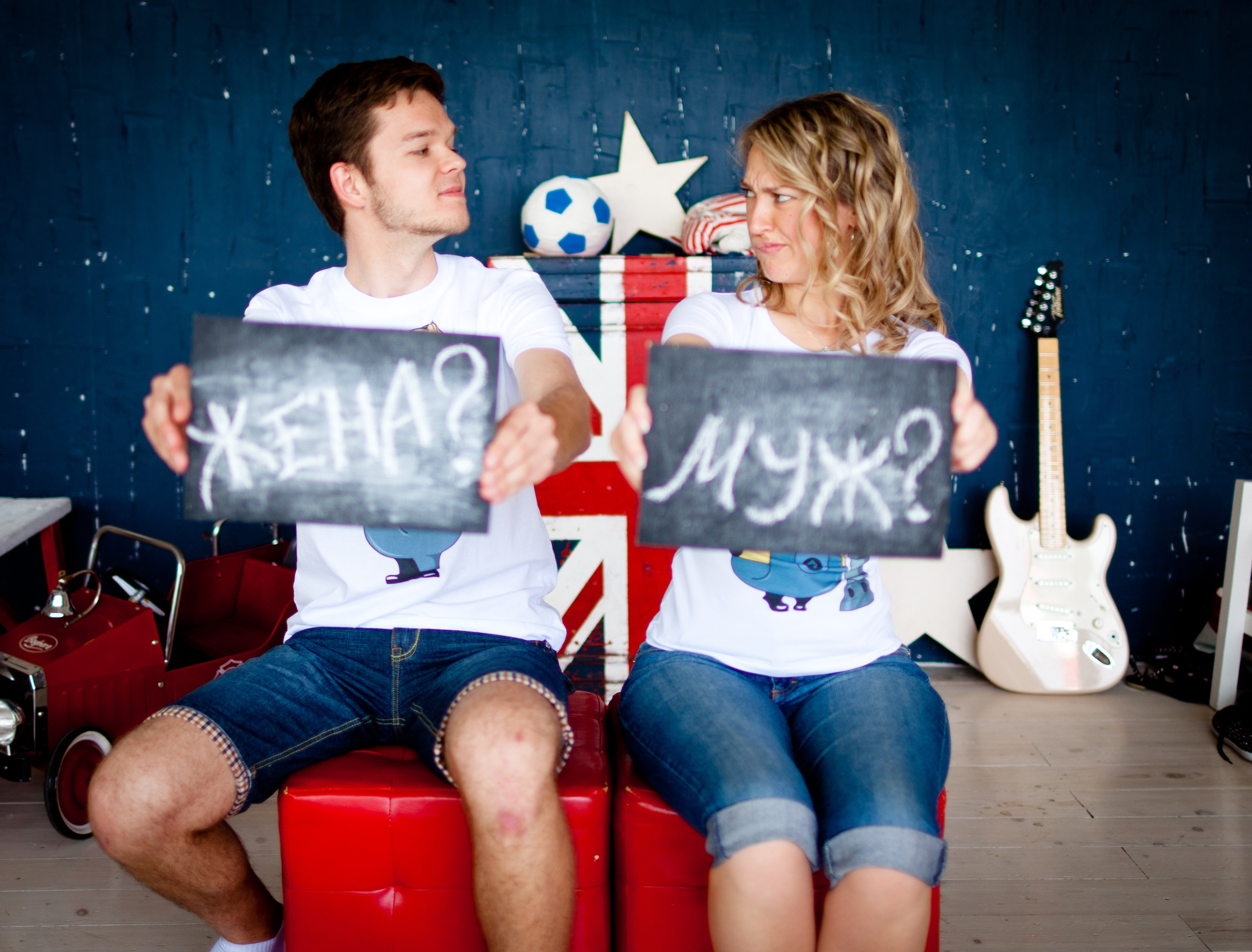 Фотосессия Димы и Сони в студии. Фотограф Денис Гавриленков в Москве