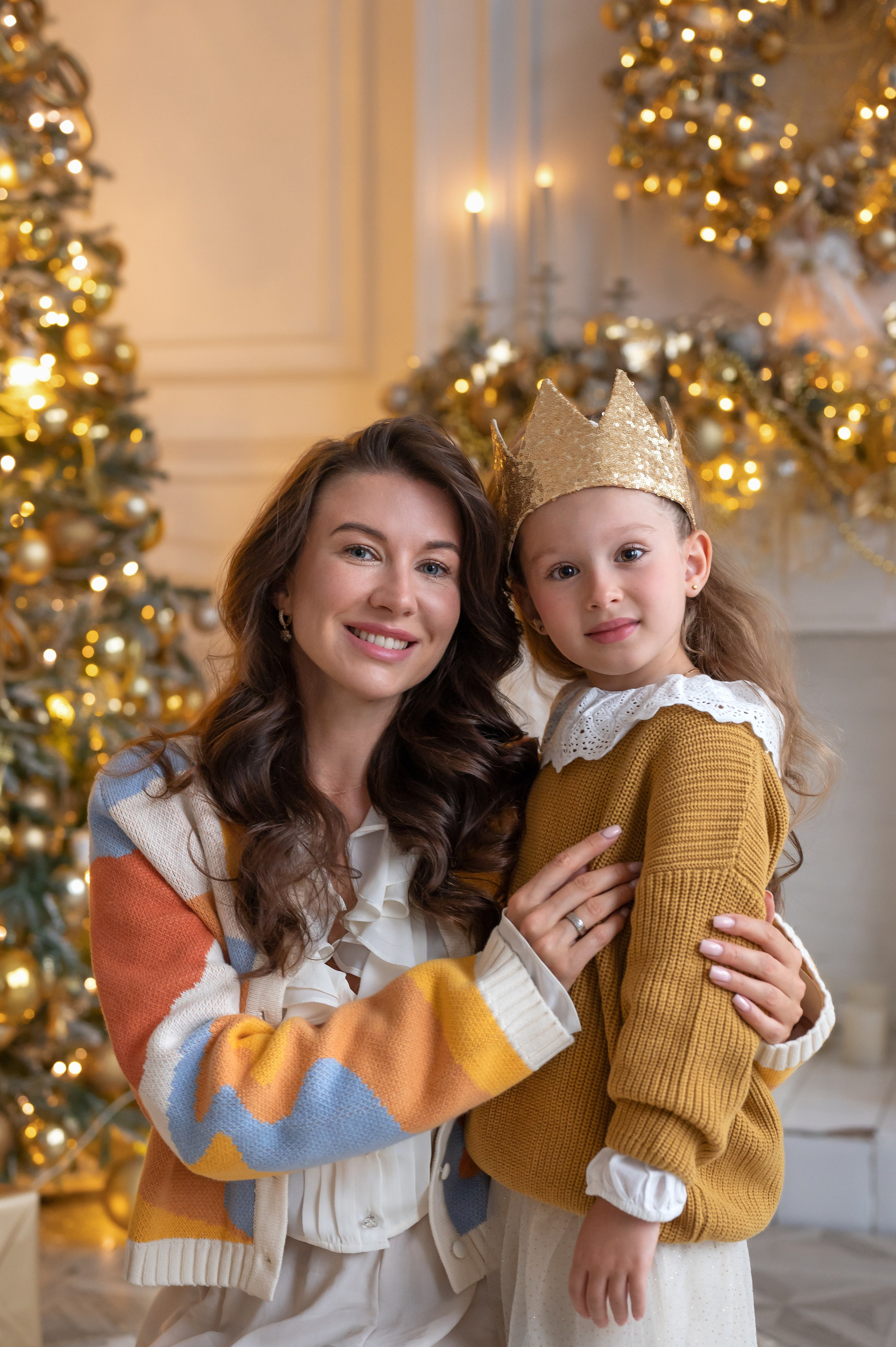 Новогодняя фотосессия мамы с дочкой. Фотограф Елена Сасс Москва