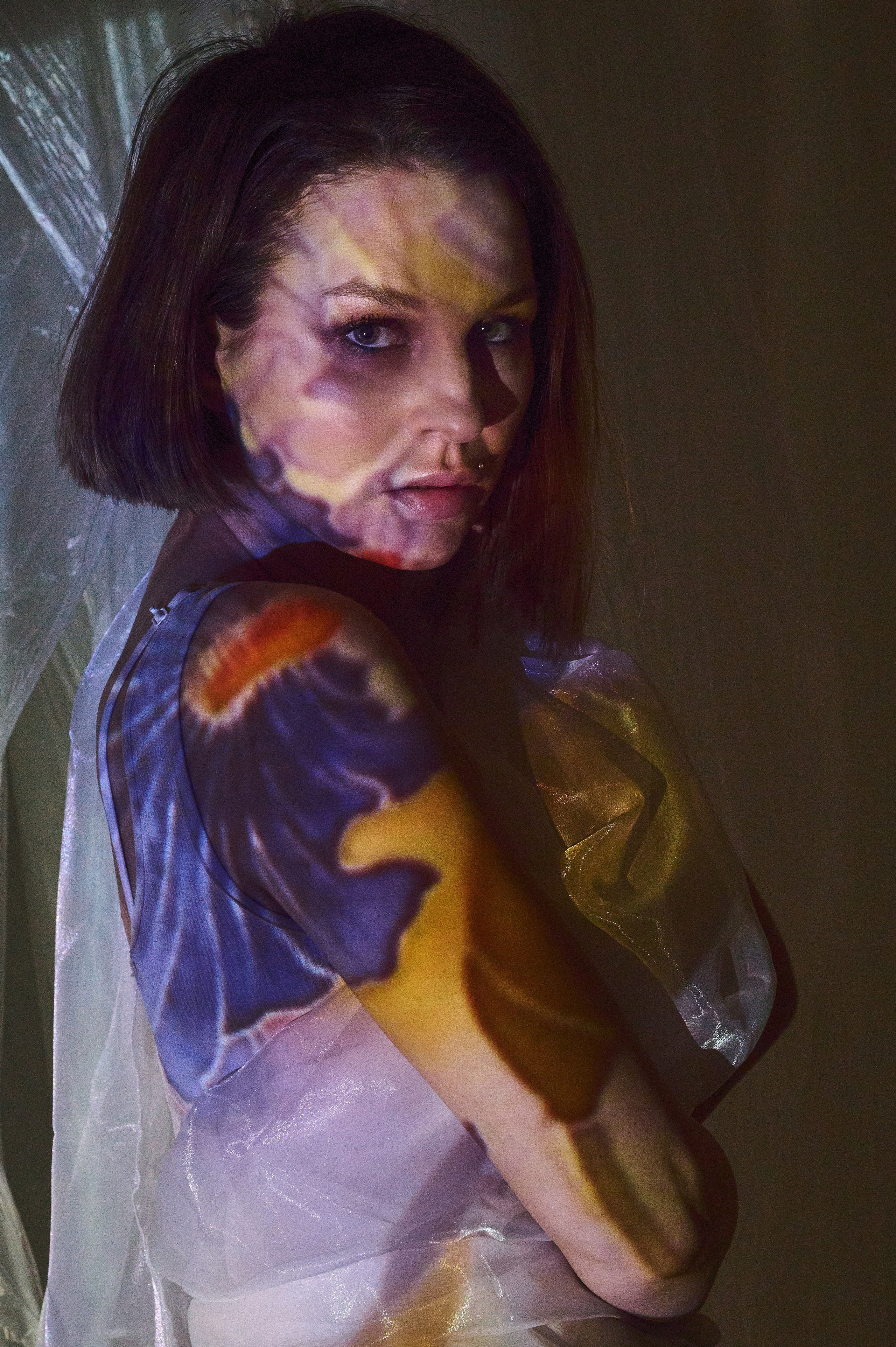 Фотосессия Ксении с проектором