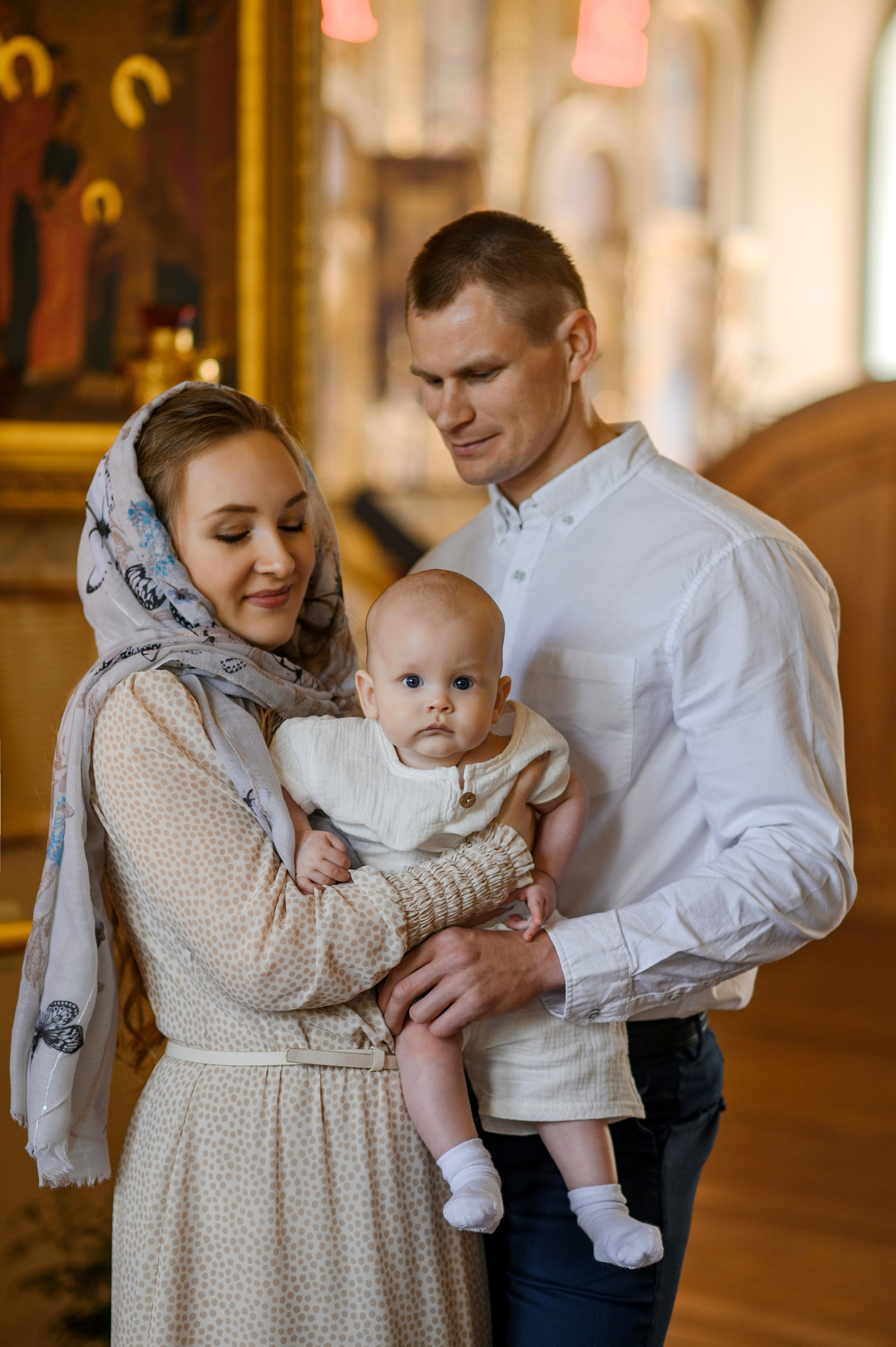 Крещение Кирилла. Церковь Введения во храм Пресвятой Богородицы (Веселовка). Свадебный и семейный Фотограф в Пензе Татьяна Лапоногова