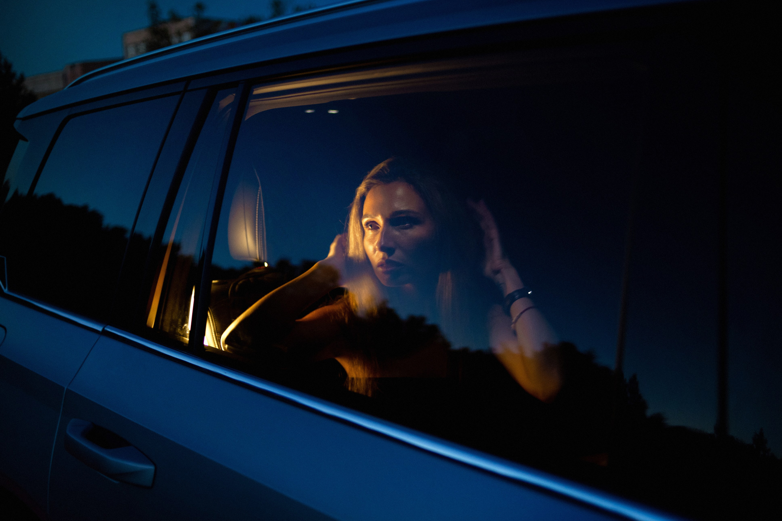 Ночной авто. Фотограф женский и мужской портрет Санкт-Петербург