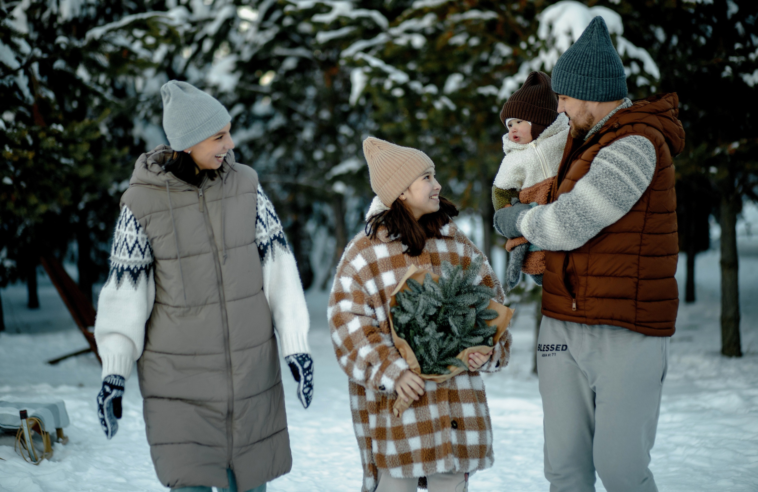 Новогодняя Семейная фотосессия. Свадебный и семейный фотограф Ибрагимова Мария из Екатеринбурга